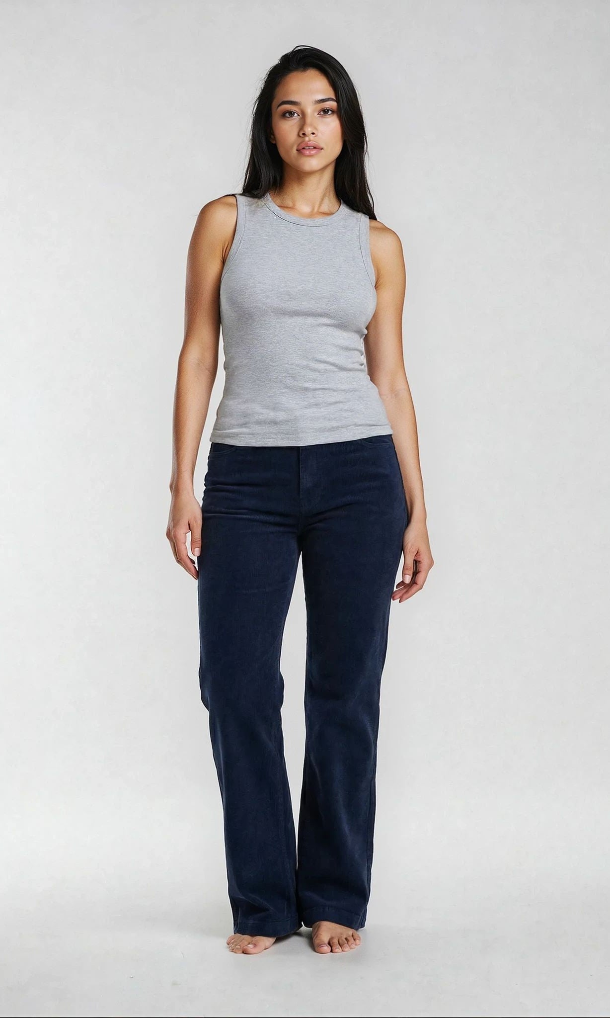 M JEANS Vega Flare 11W Corduroy Jeans CORD/FLØJL 530 ROYALE BLUE