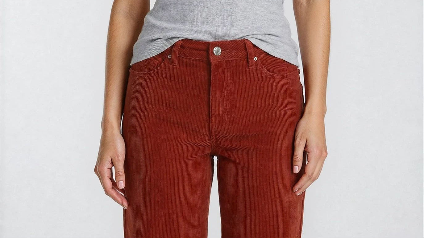 M JEANS VEGA FLARE 11W CORDUROY JEANS CORD/FLØJL 338 CHILI