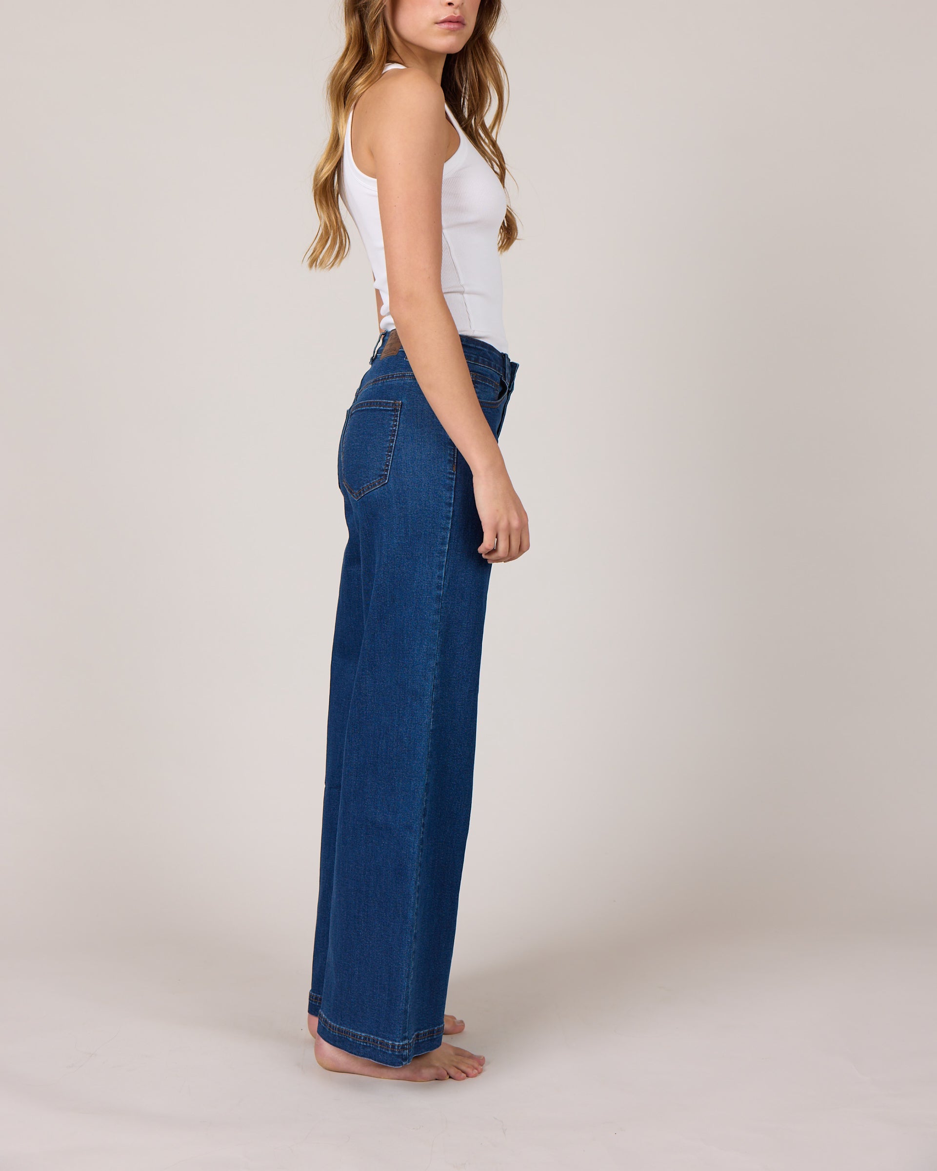 MARC LAUGE VEGA FLARE DENIM JEANS DENIM/TWILL 939699 CLASSIC BLUE USED