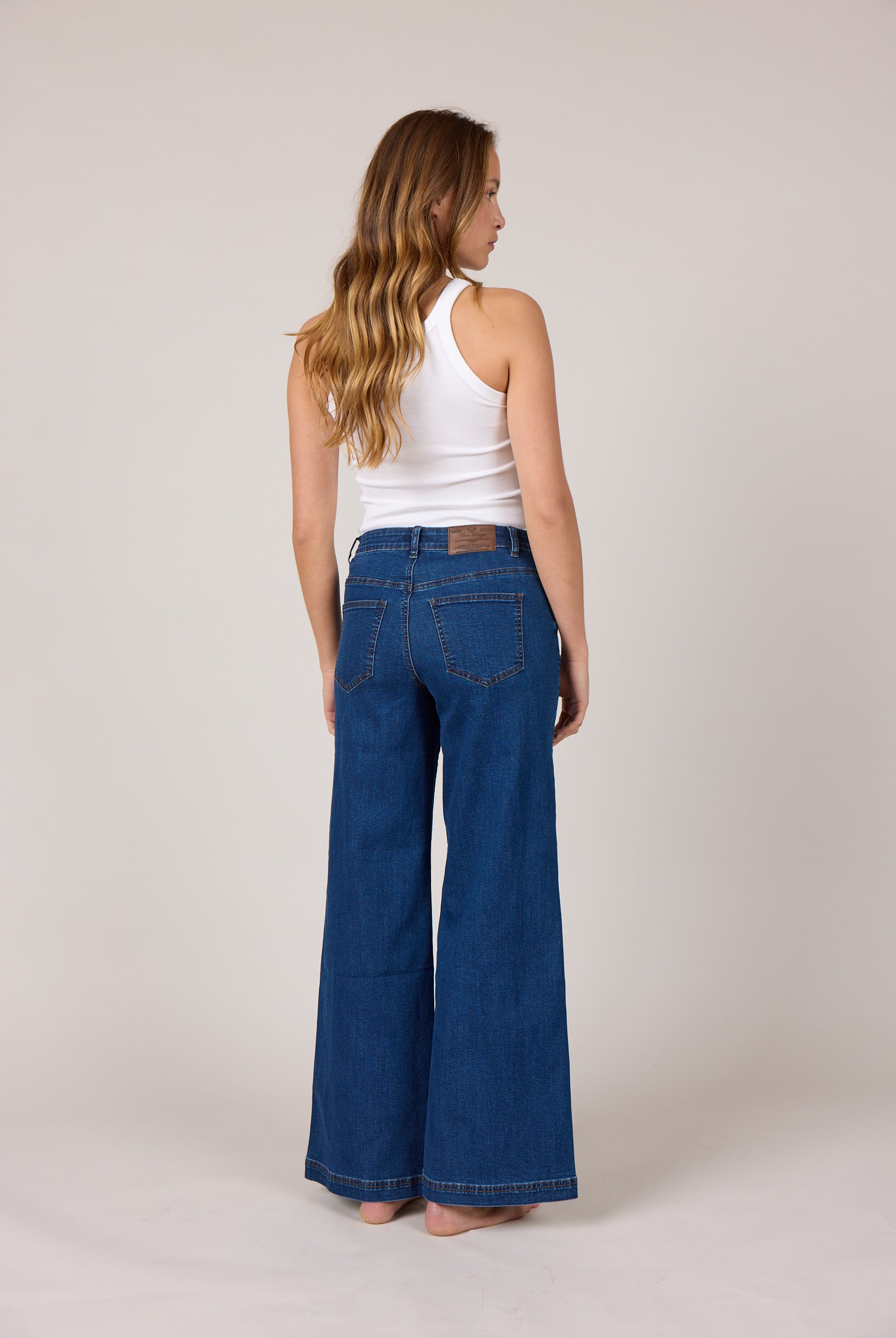 MARC LAUGE VEGA FLARE DENIM JEANS DENIM/TWILL 939699 CLASSIC BLUE USED