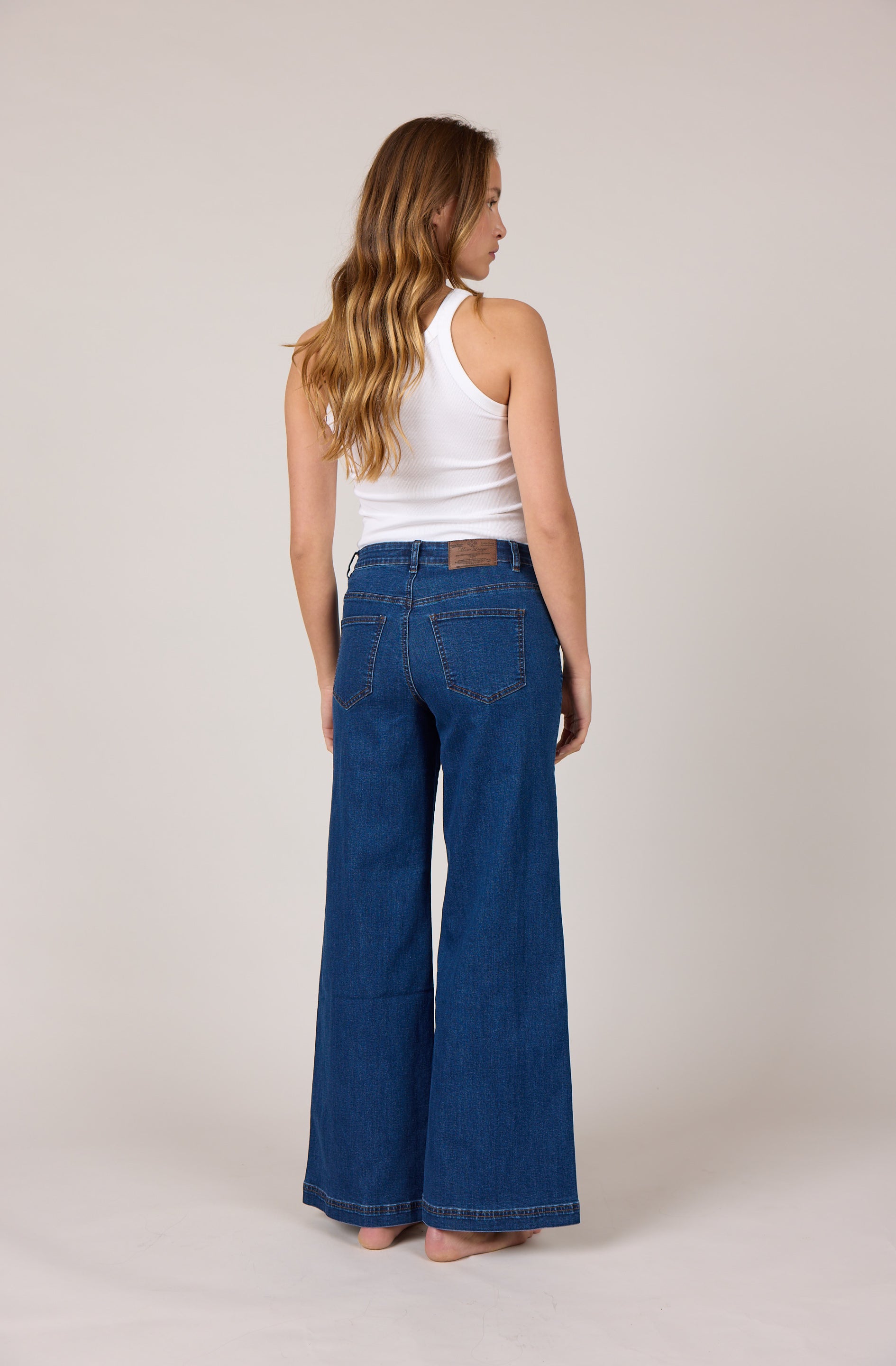 MARC LAUGE VEGA FLARE DENIM JEANS DENIM/TWILL 939699 CLASSIC BLUE USED