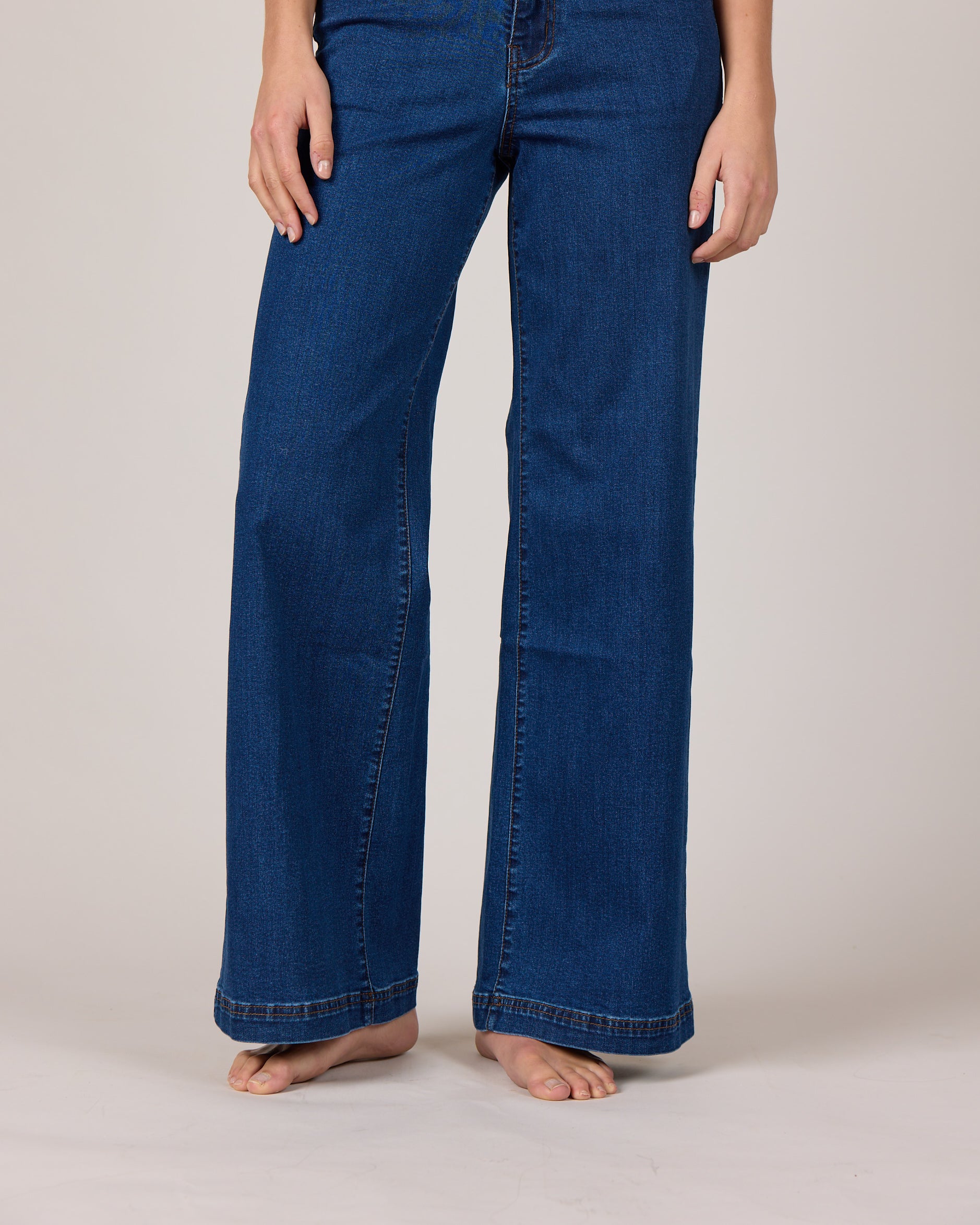 MARC LAUGE VEGA FLARE DENIM JEANS DENIM/TWILL 939699 CLASSIC BLUE USED