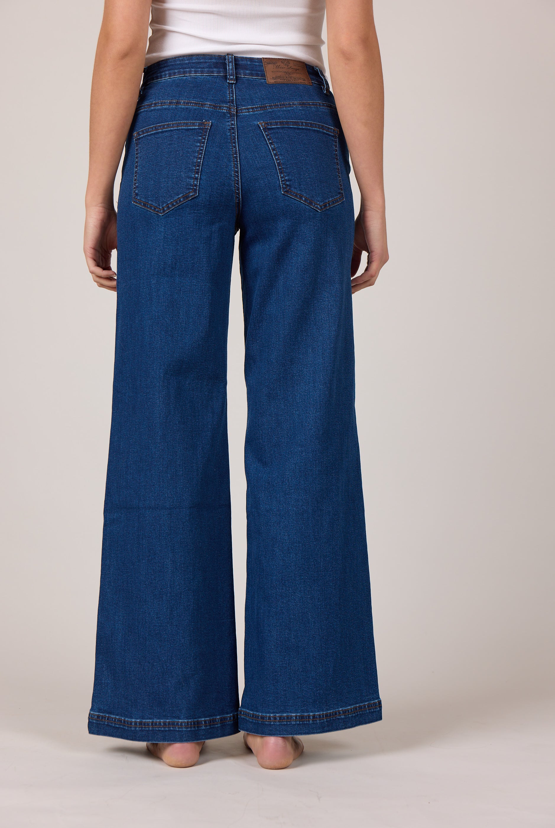 MARC LAUGE VEGA FLARE DENIM JEANS DENIM/TWILL 939699 CLASSIC BLUE USED