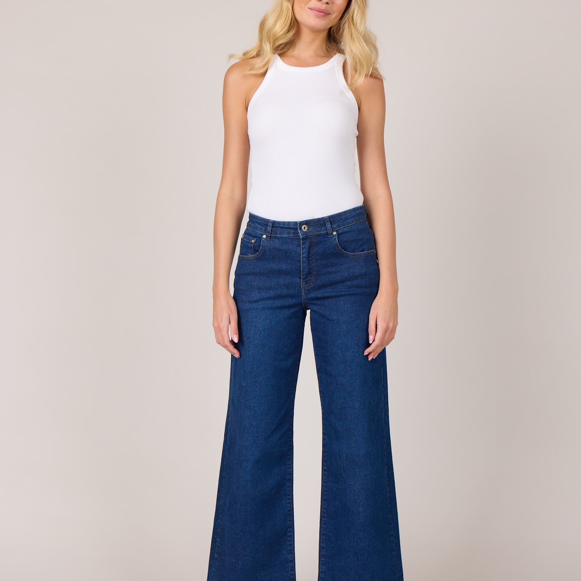 M JEANS VEGA FLARE DENIM JEANS  93 CLASSIC BLUE DENIM