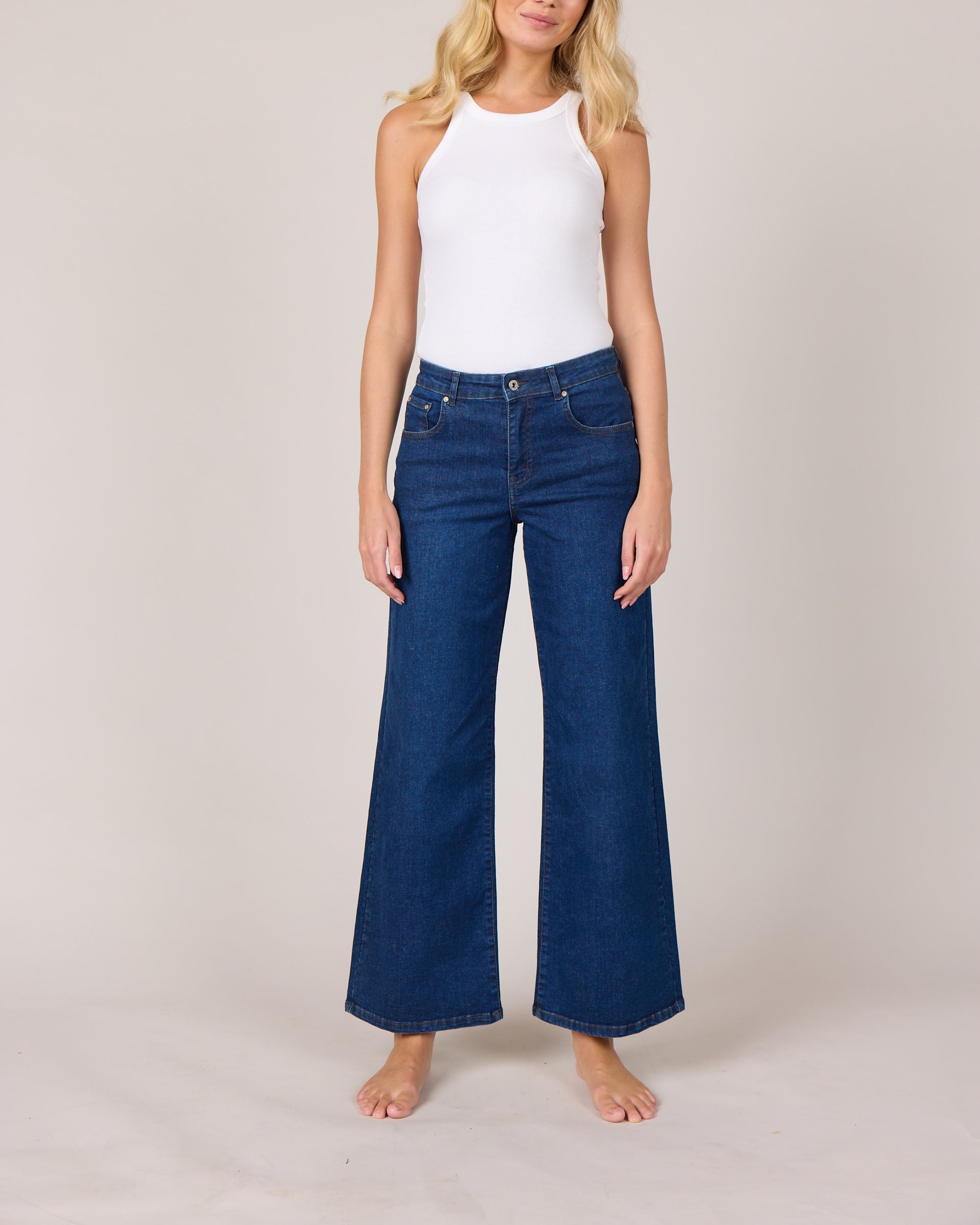 M JEANS Vega Flare Denim Jeans DENIM/TWILL 93 CLASSIC BLUE DENIM