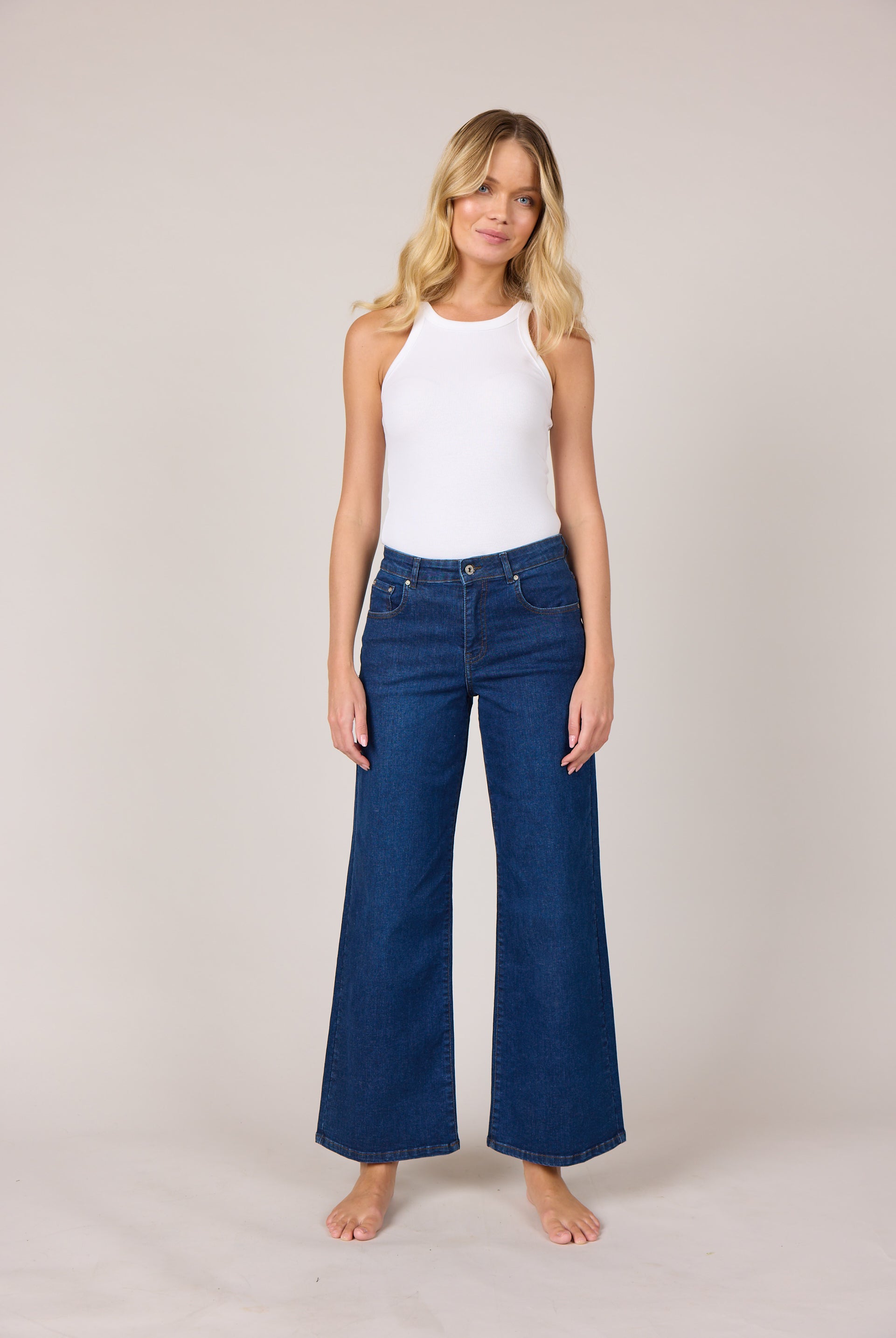 M JEANS VEGA FLARE DENIM JEANS 93 CLASSIC BLUE DENIM