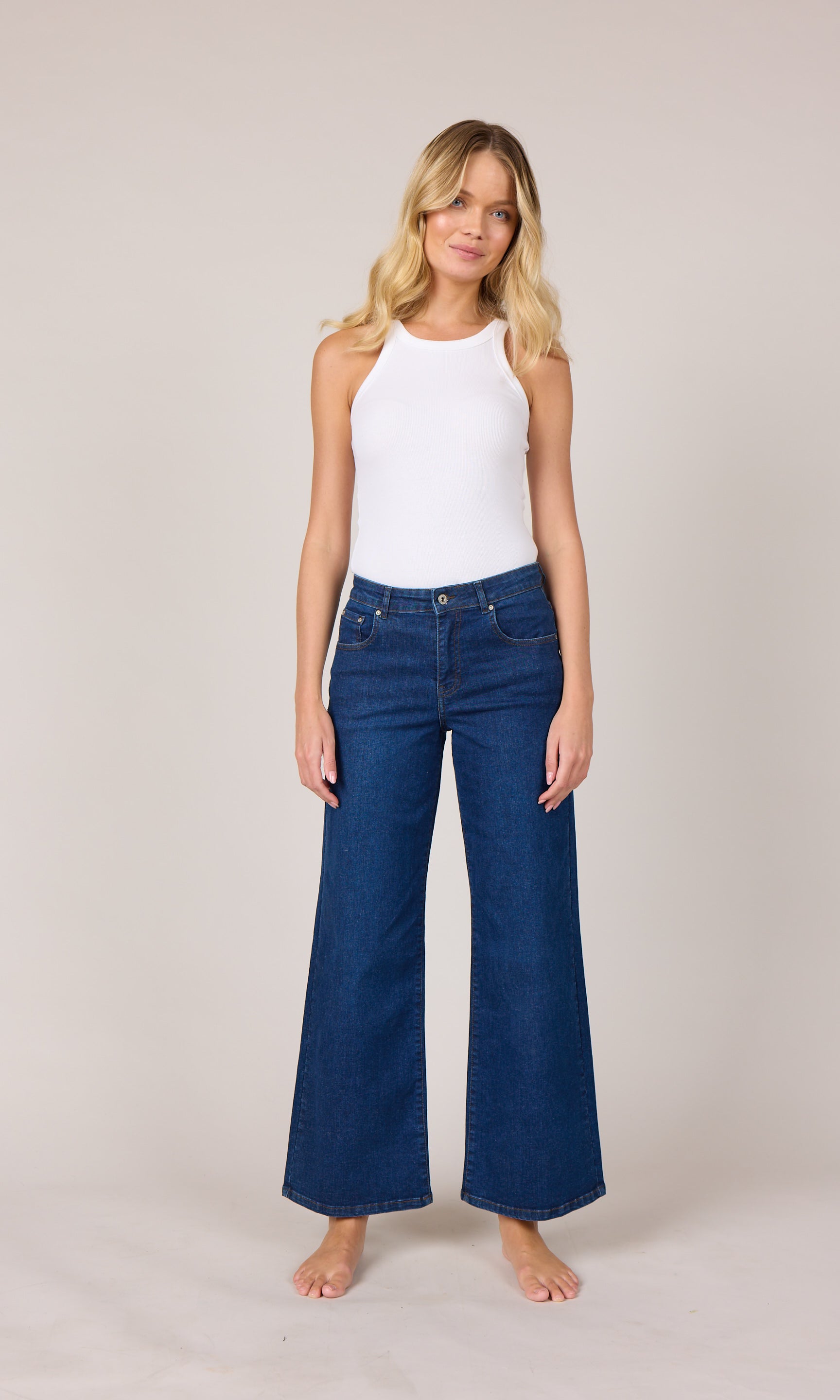 M JEANS Vega Flare Denim Jeans DENIM/TWILL 93 CLASSIC BLUE DENIM