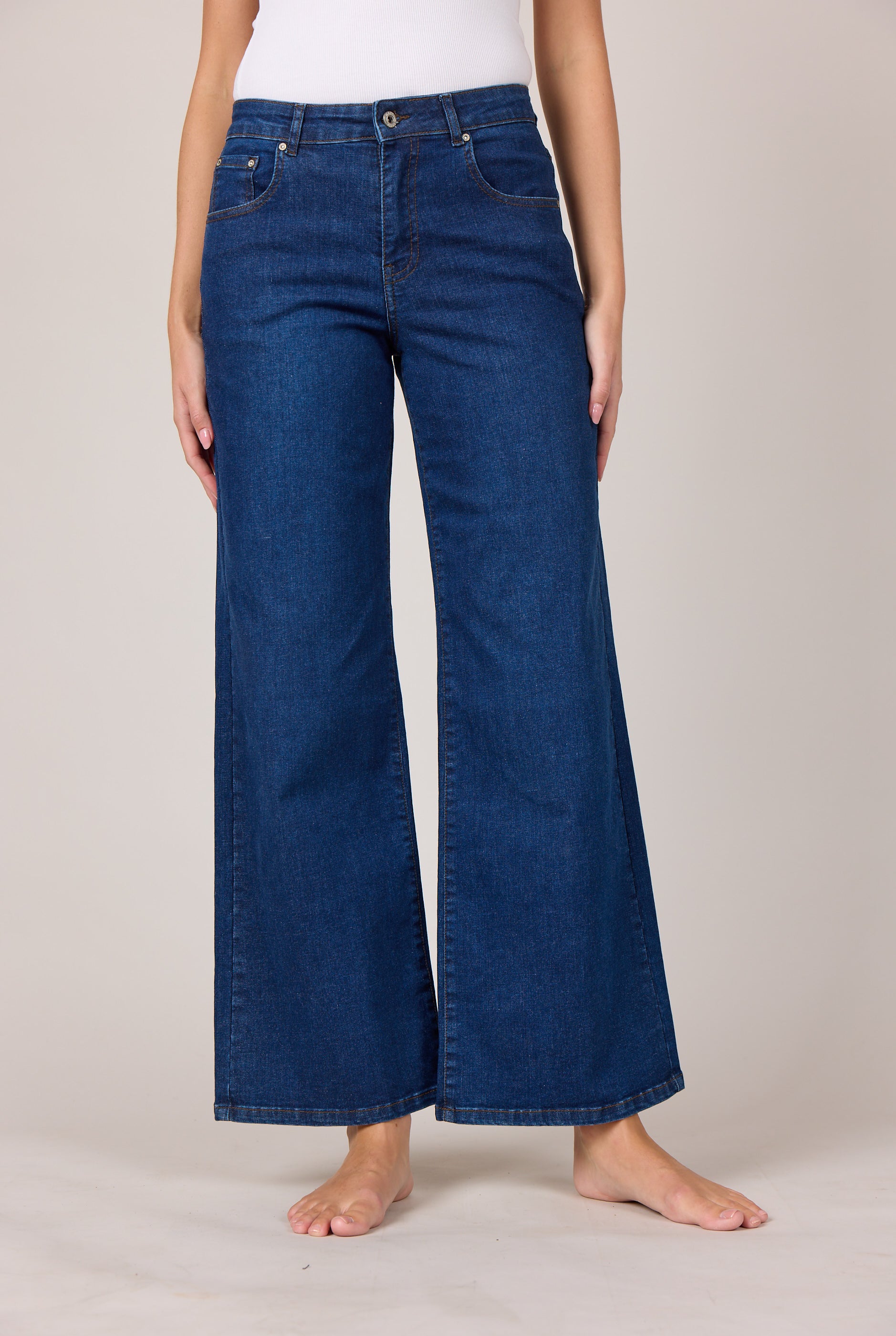 M JEANS Vega Flare Denim Jeans DENIM/TWILL 93 CLASSIC BLUE DENIM