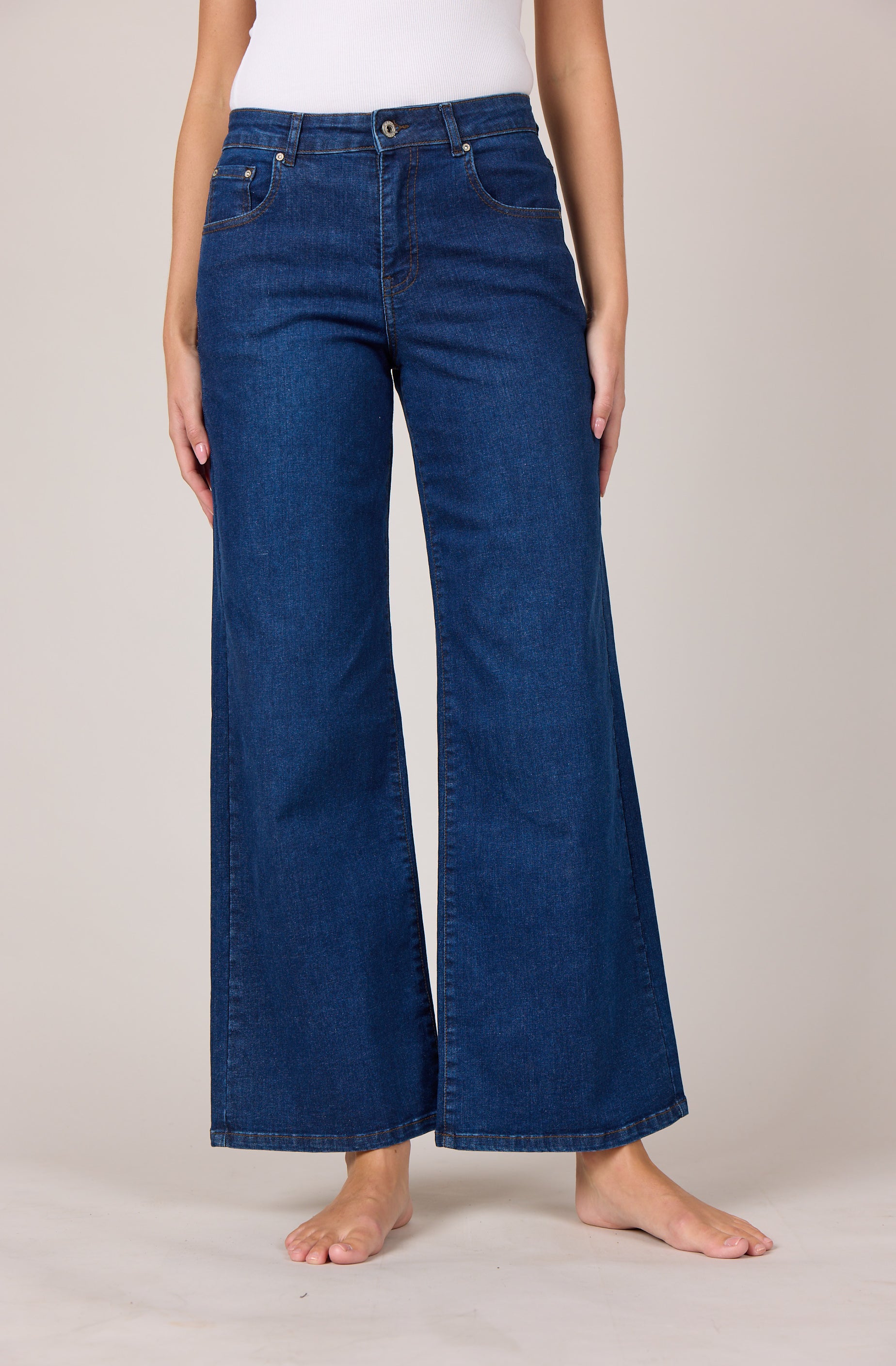 M JEANS Vega Flare Denim Jeans DENIM/TWILL 93 CLASSIC BLUE DENIM