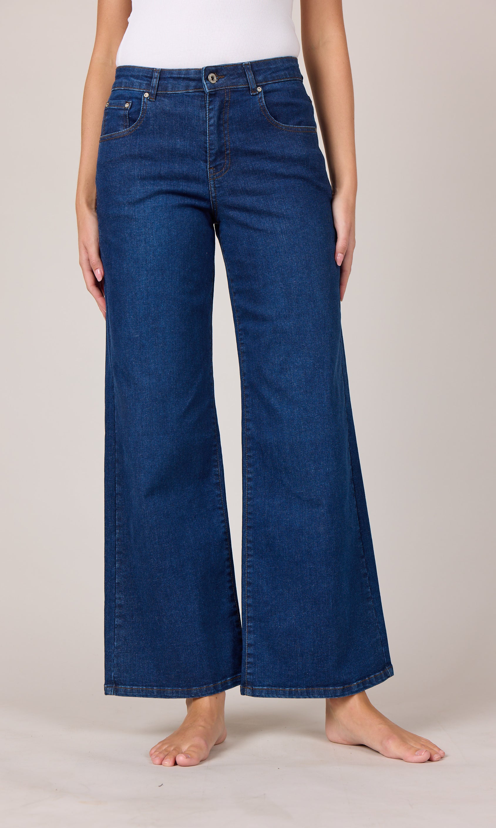M JEANS Vega Flare Denim Jeans DENIM/TWILL 93 CLASSIC BLUE DENIM