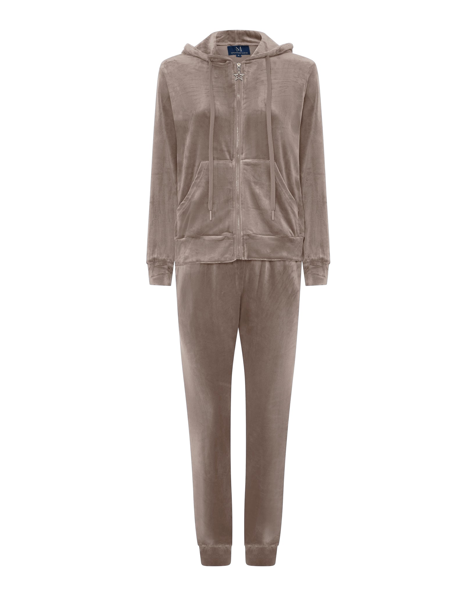 M JEANS VELOUR HOOD ZIP SET SWEATS/VELOUR 136 FANGO