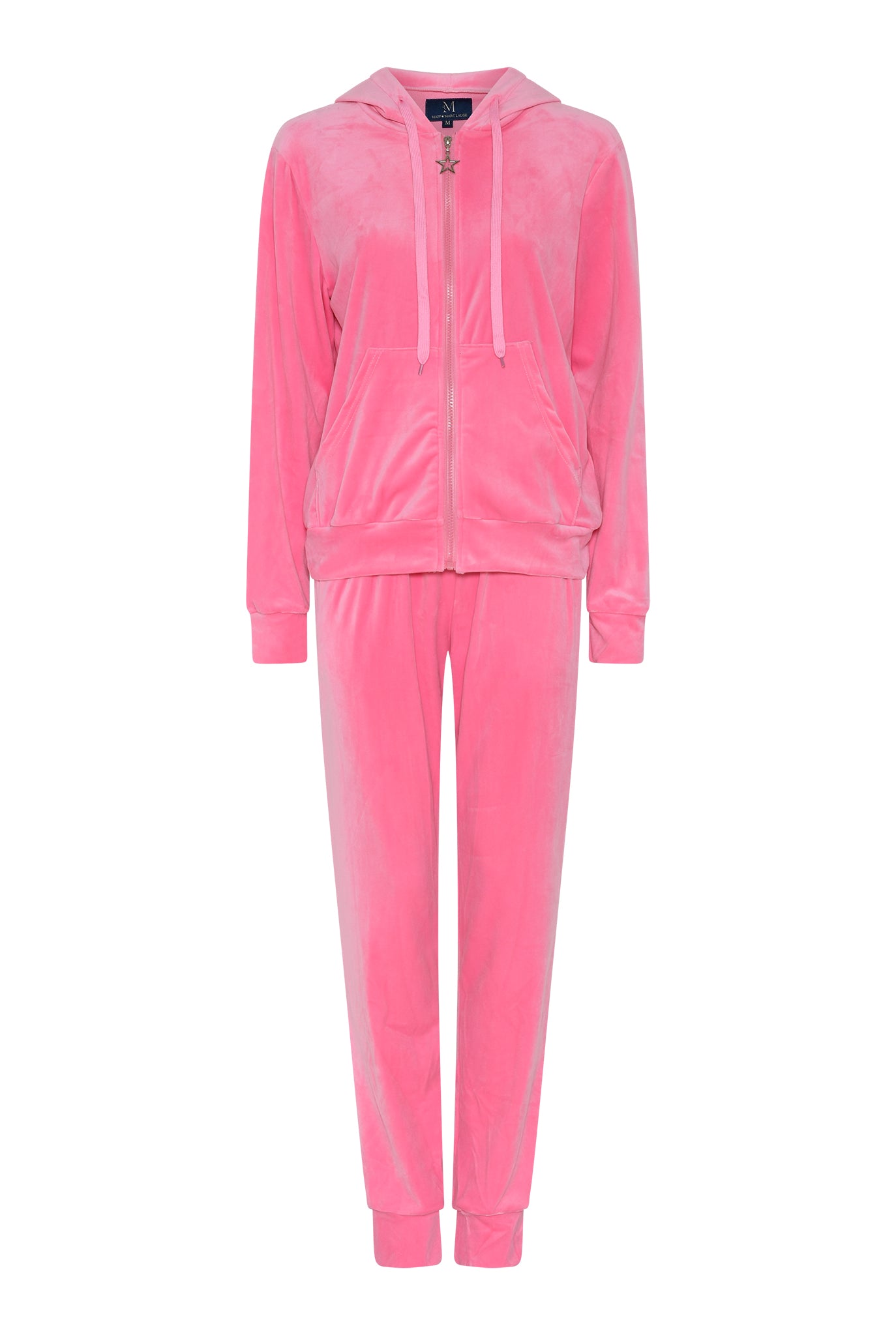 M JEANS VELOUR HOOD ZIP SET SWEATS/VELOUR 385 BRIGHT ROSE