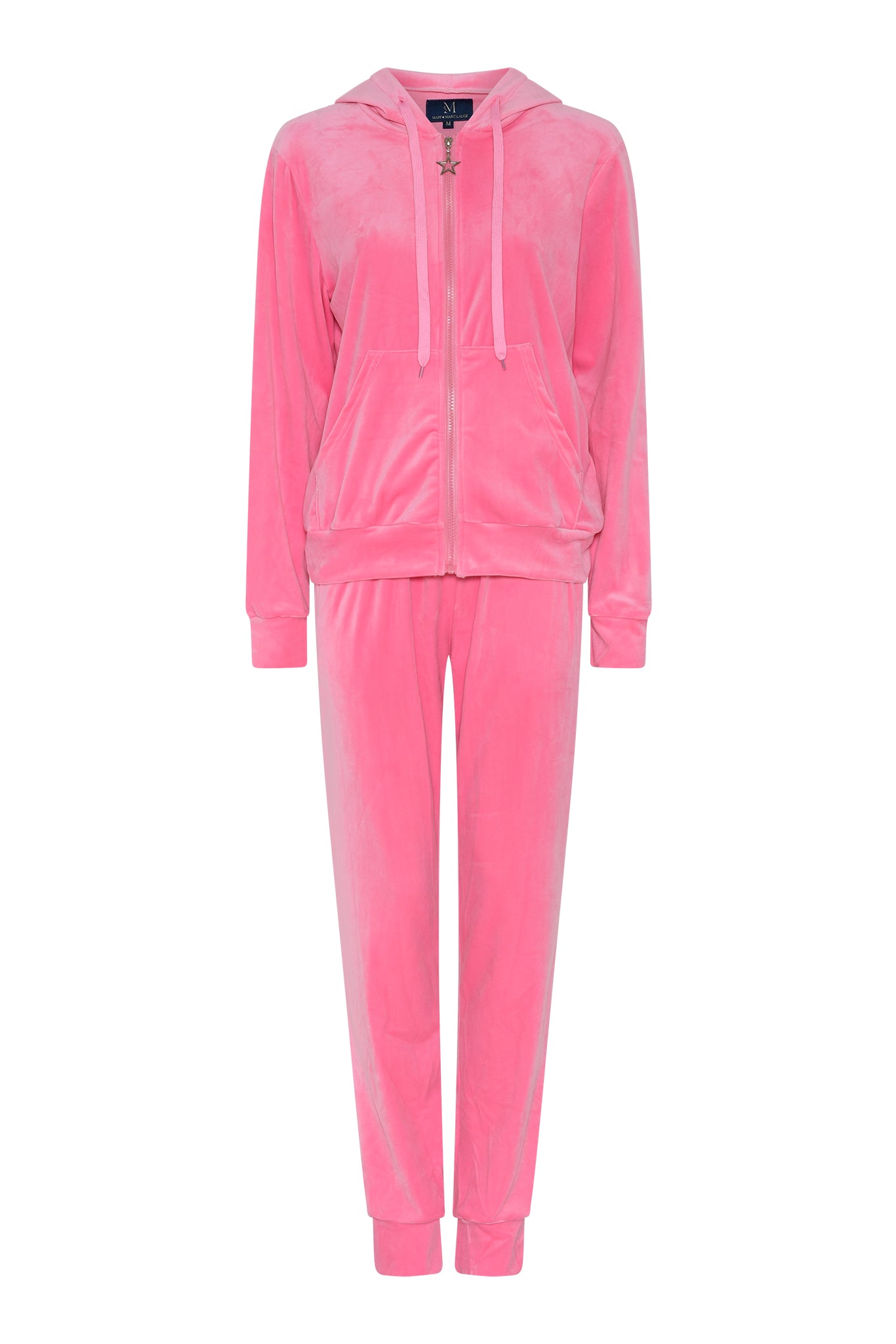 M JEANS VELOUR HOOD ZIP SET SWEATS/VELOUR 385 BRIGHT ROSE