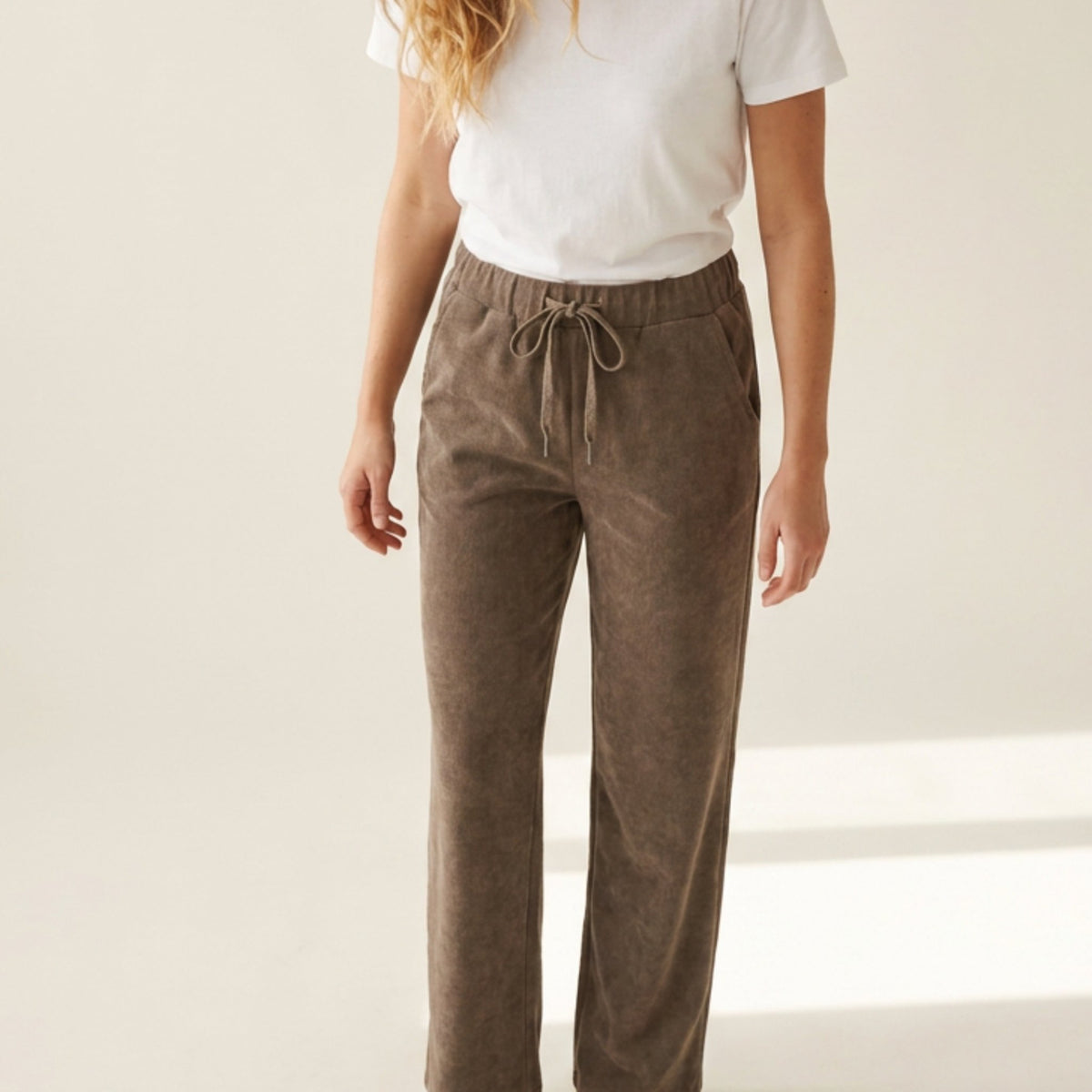 M JEANS VELVET RIB POCKET PANT WIDE PANTS 136 FANGO