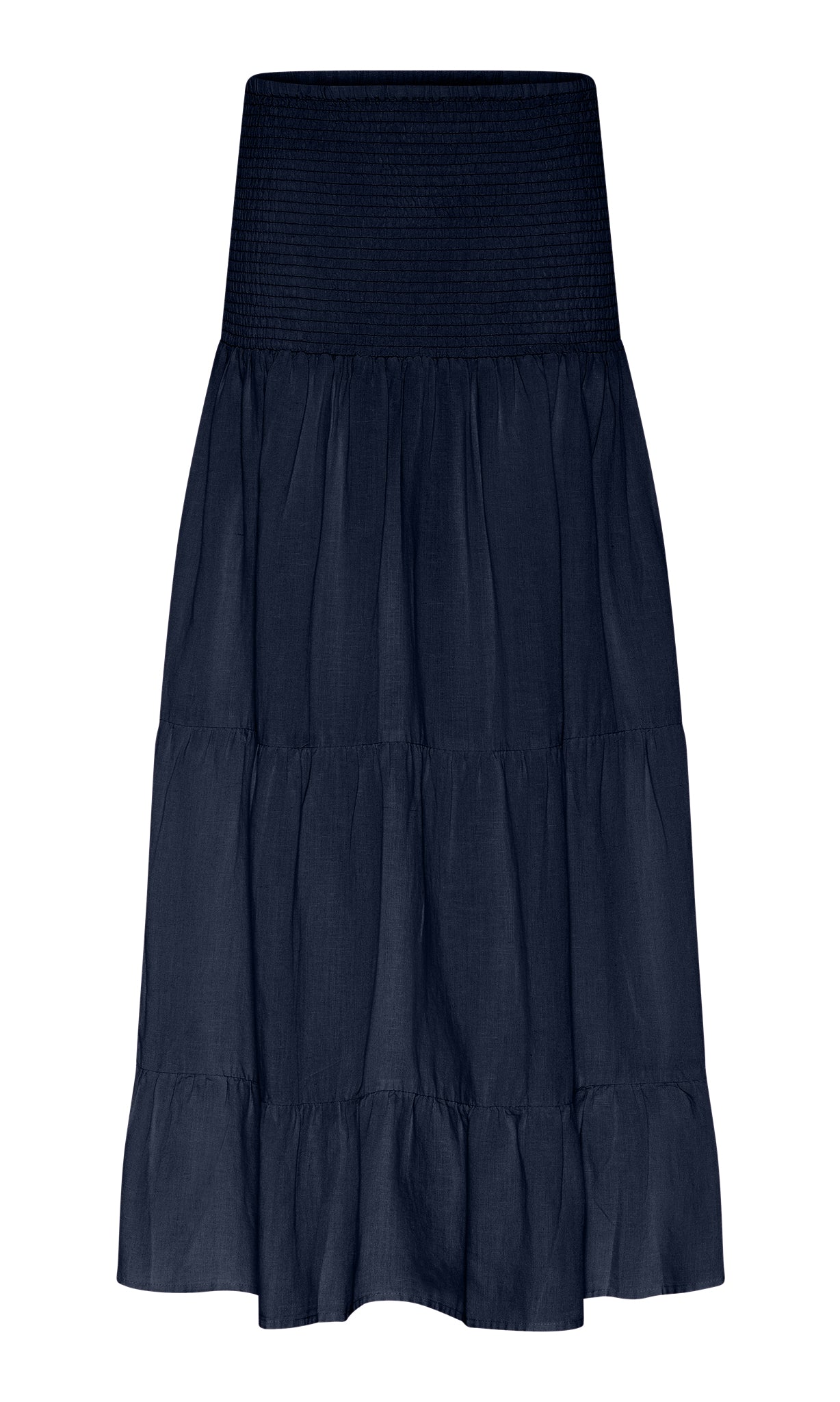 M JEANS Vicky Smock Skirt | M JEANS LINEN 104 NAVY