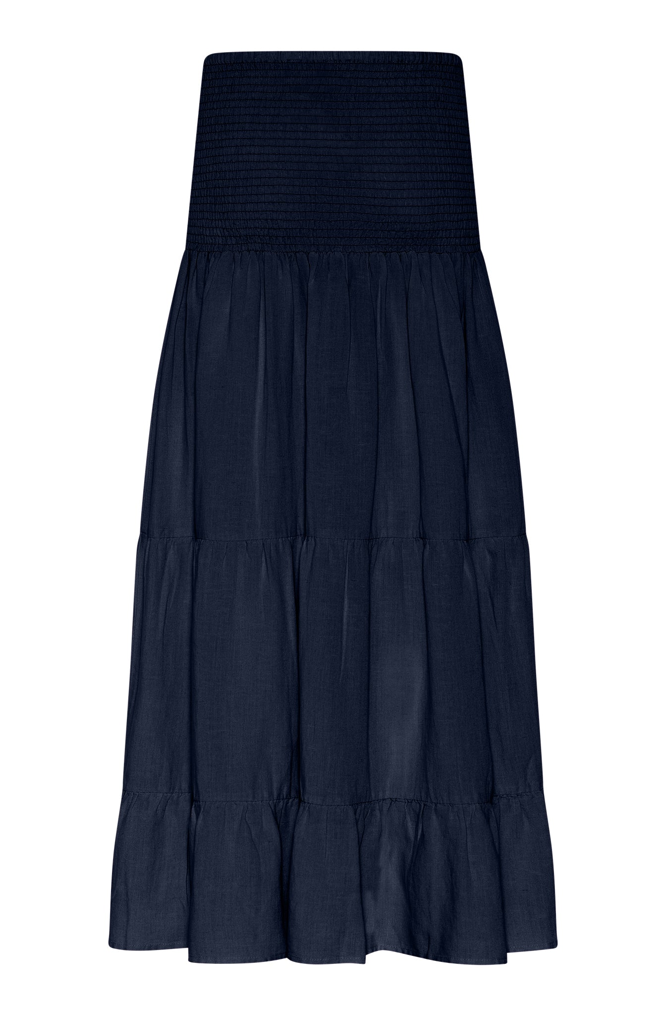 M JEANS Vicky Smock Skirt | M JEANS LINEN 104 NAVY
