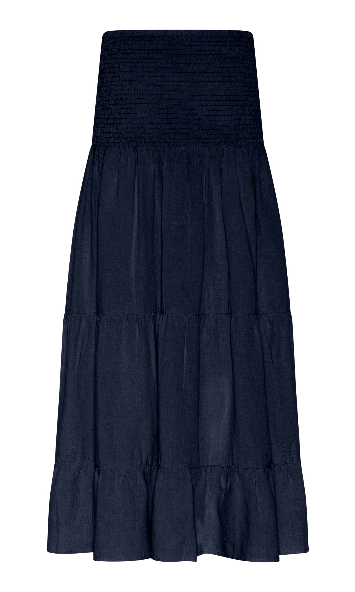 M JEANS Vicky Smock Skirt | M JEANS LINEN 104 NAVY