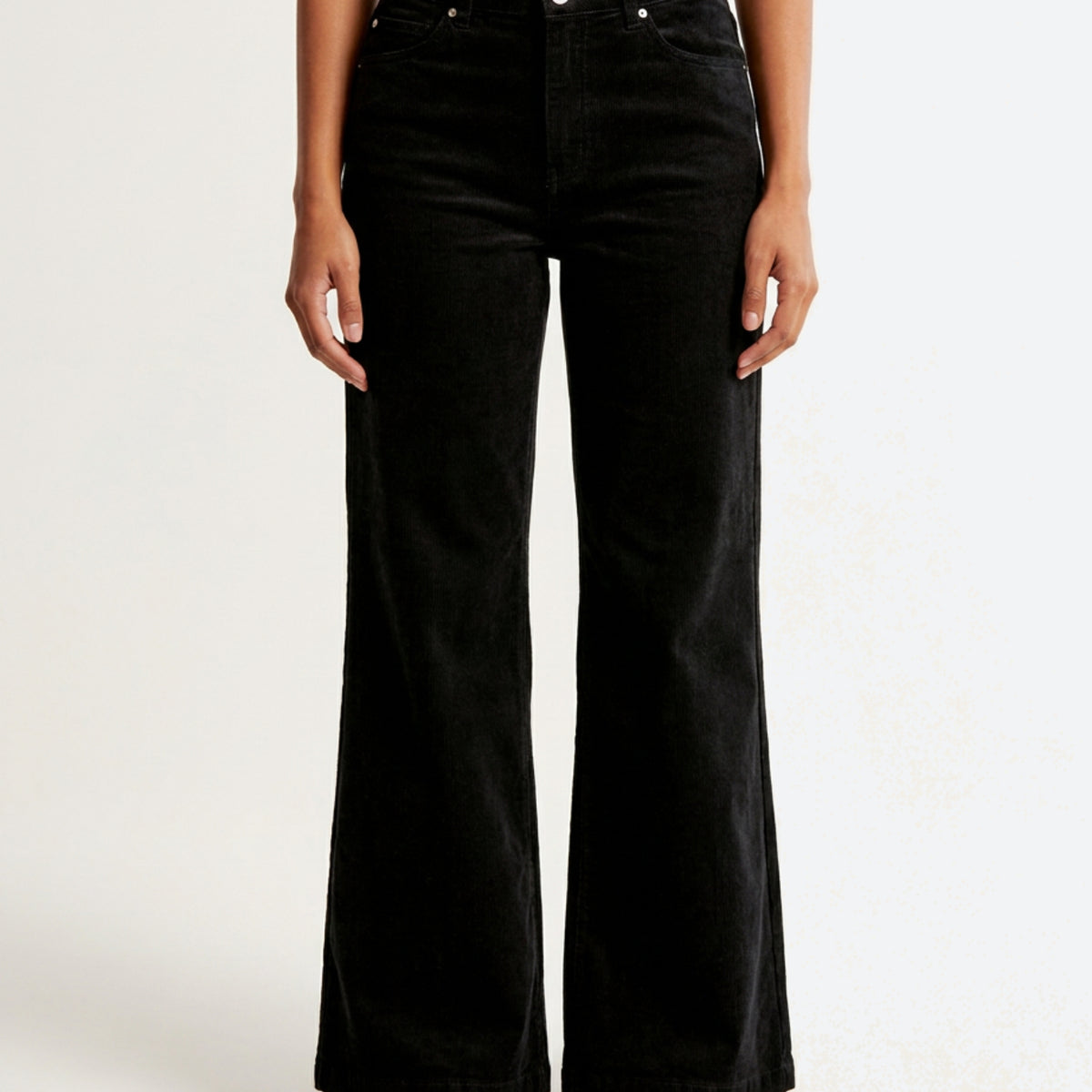 M JEANS Vega Flare Baby Corduroy Jeans CORD/FLØJL 80 BLACK