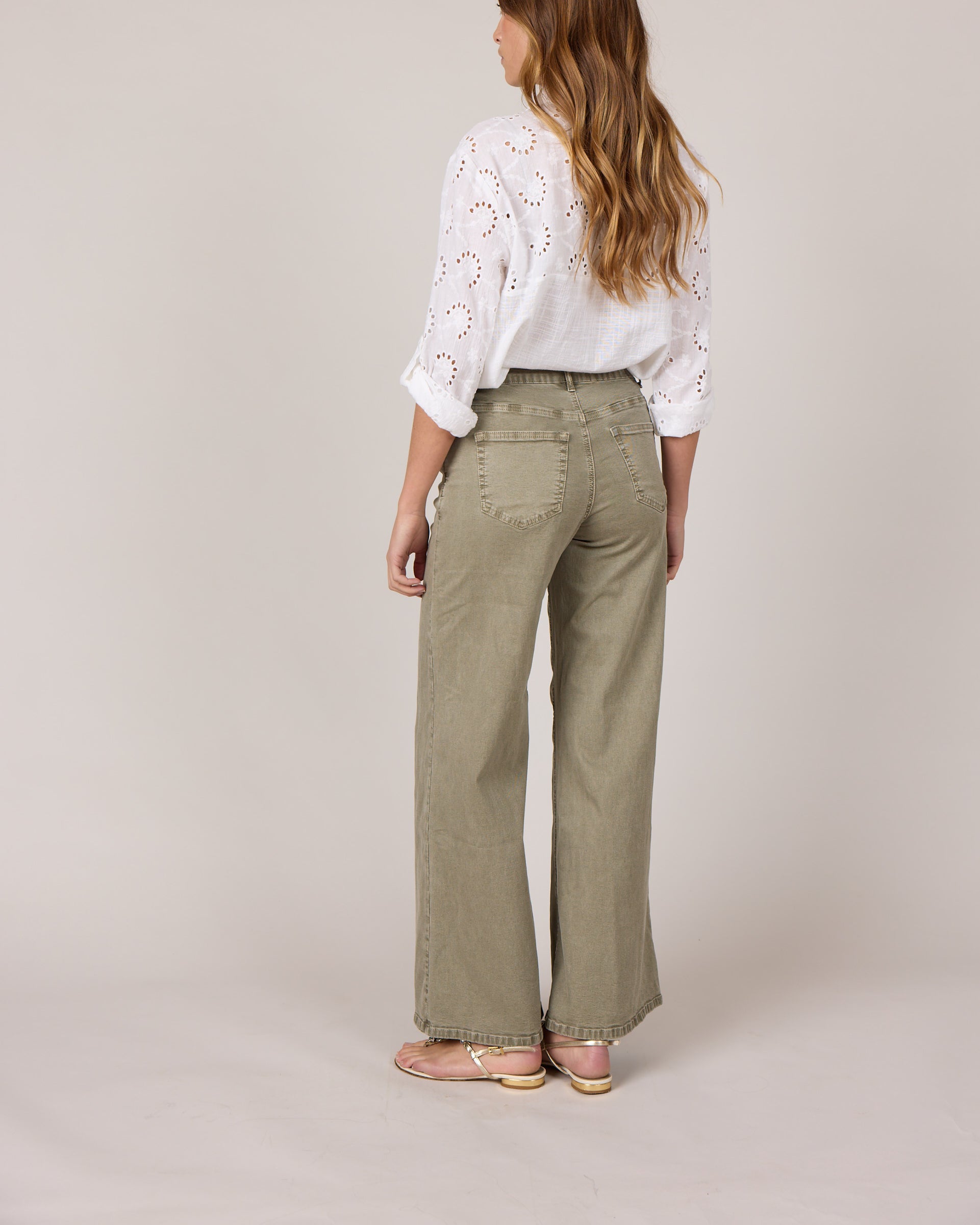 M JEANS Vega Flare Twill Jeans DENIM/TWILL 645 SALVIE