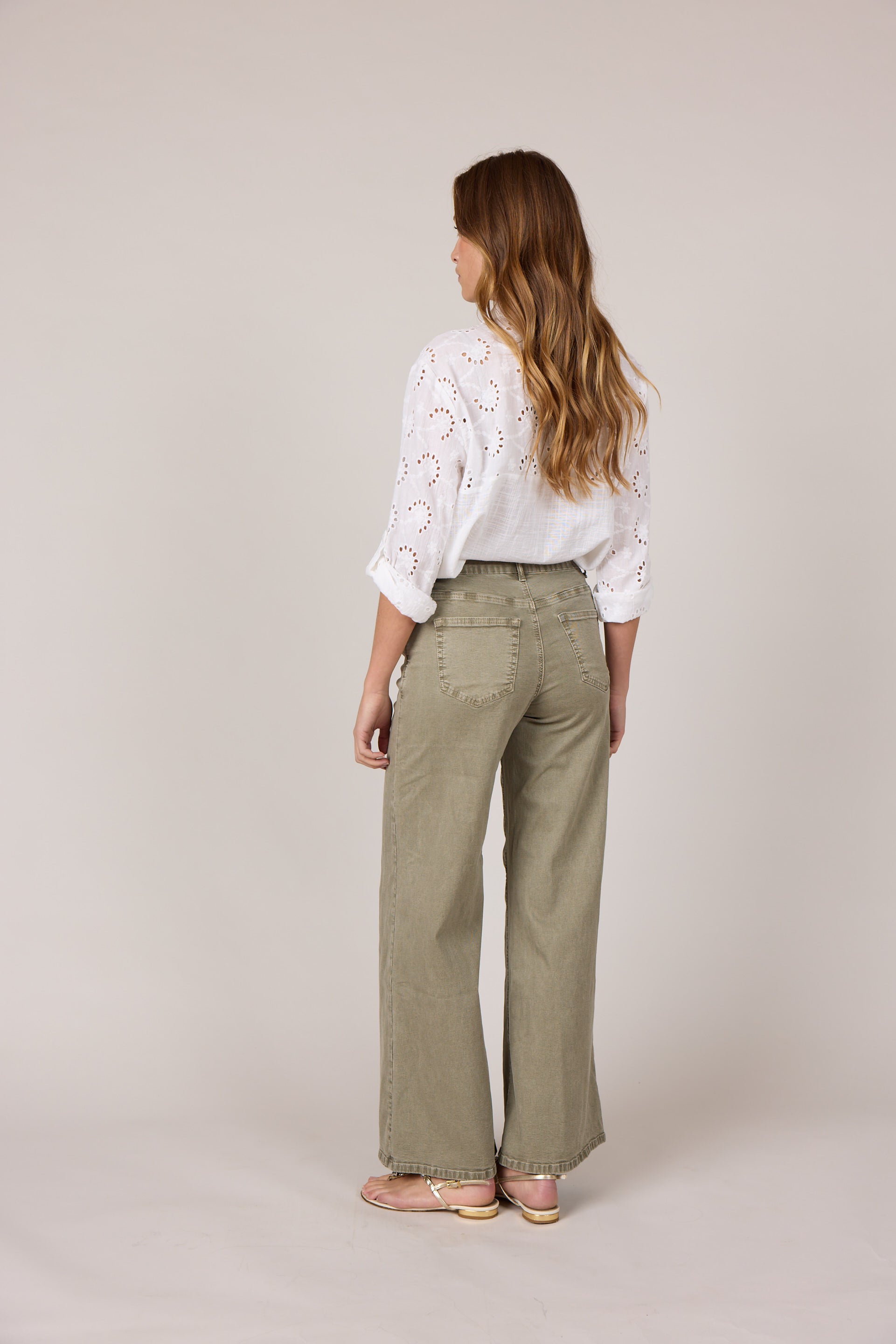 M JEANS Vega Flare Twill Jeans DENIM/TWILL 645 SALVIE