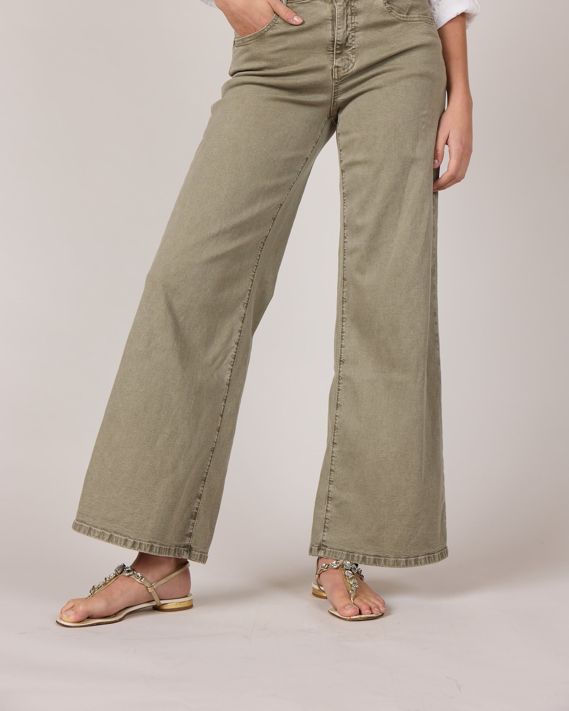 M JEANS Vega Flare Twill Jeans DENIM/TWILL 645 SALVIE