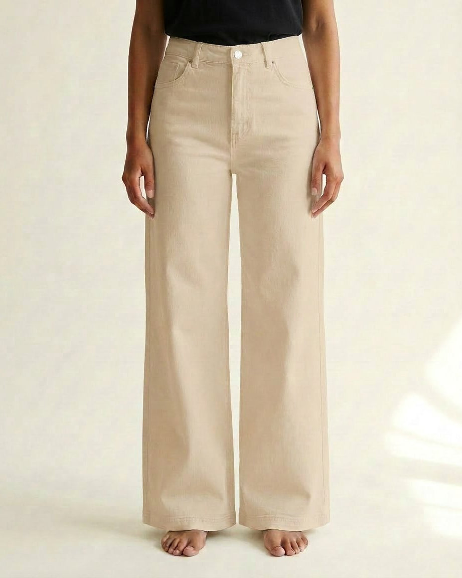 M JEANS Vega Flare Twill Jeans DENIM/TWILL 27 SAND