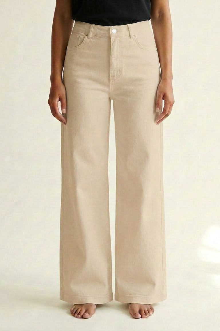 M JEANS Vega Flare Twill Jeans DENIM/TWILL 27 SAND