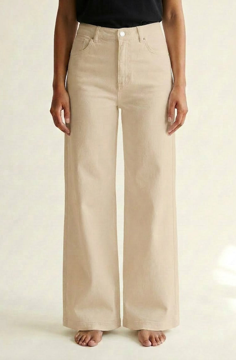 M JEANS Vega Flare Twill Jeans DENIM/TWILL 27 SAND