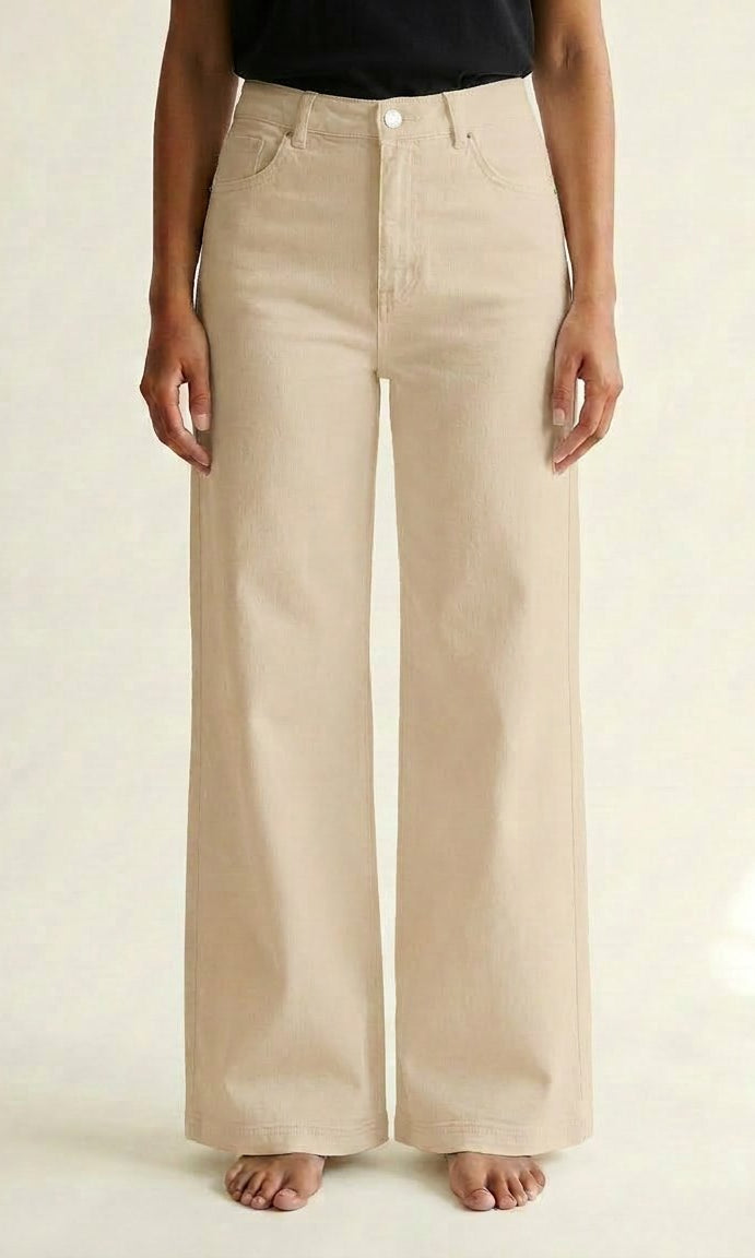 M JEANS Vega Flare Twill Jeans DENIM/TWILL 27 SAND