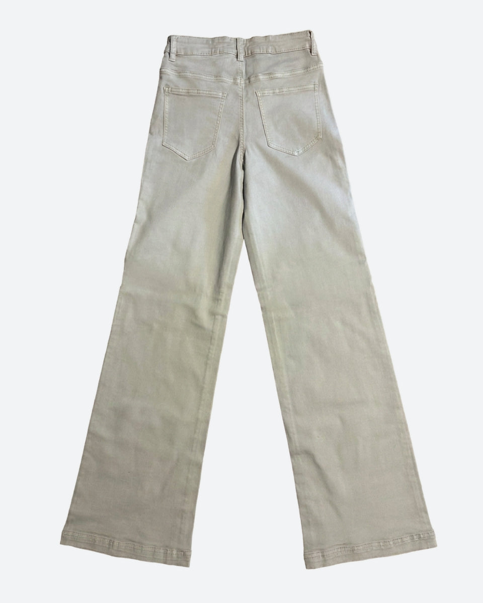 M JEANS Vega Wide Leg Twill Jeans DENIM/TWILL 27 SAND