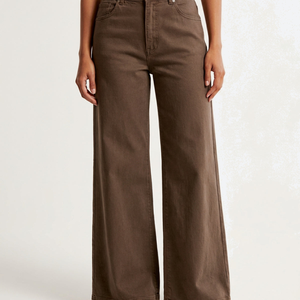 M JEANS Vega Wide Leg Twill Jeans DENIM/TWILL 135 EARTH