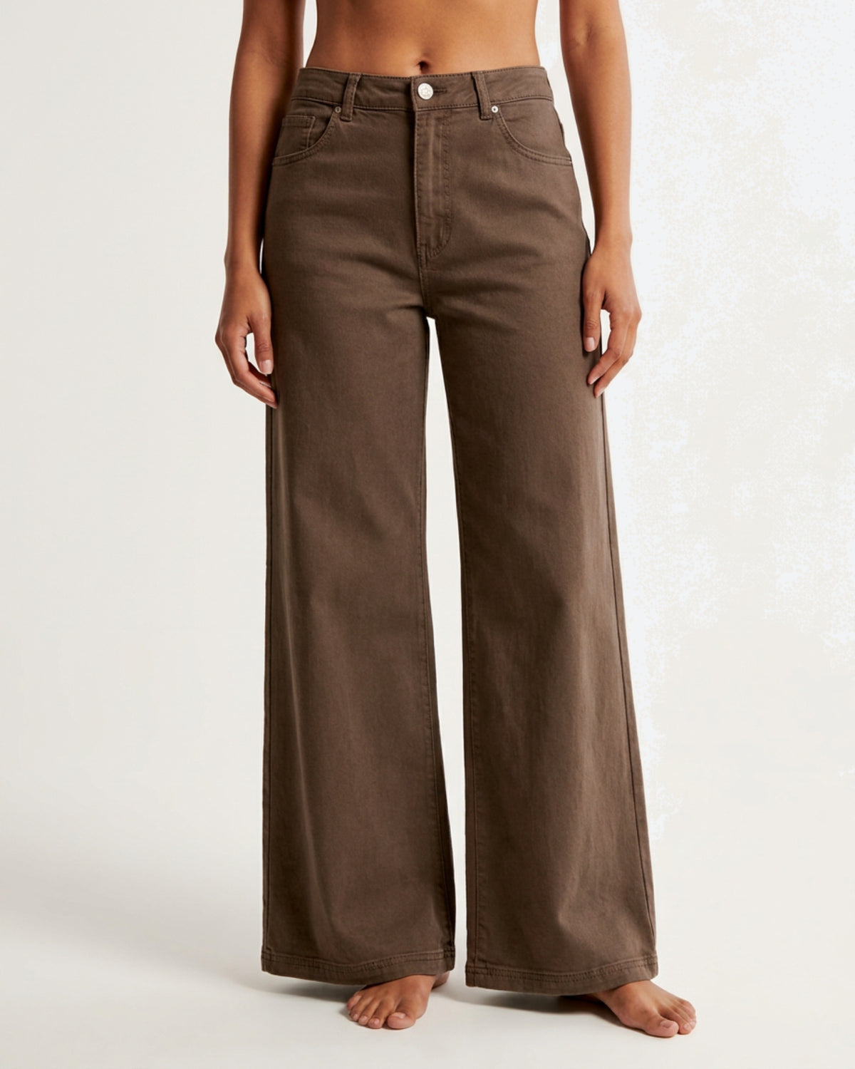 M JEANS Vega Wide Leg Twill Jeans DENIM/TWILL 135 EARTH