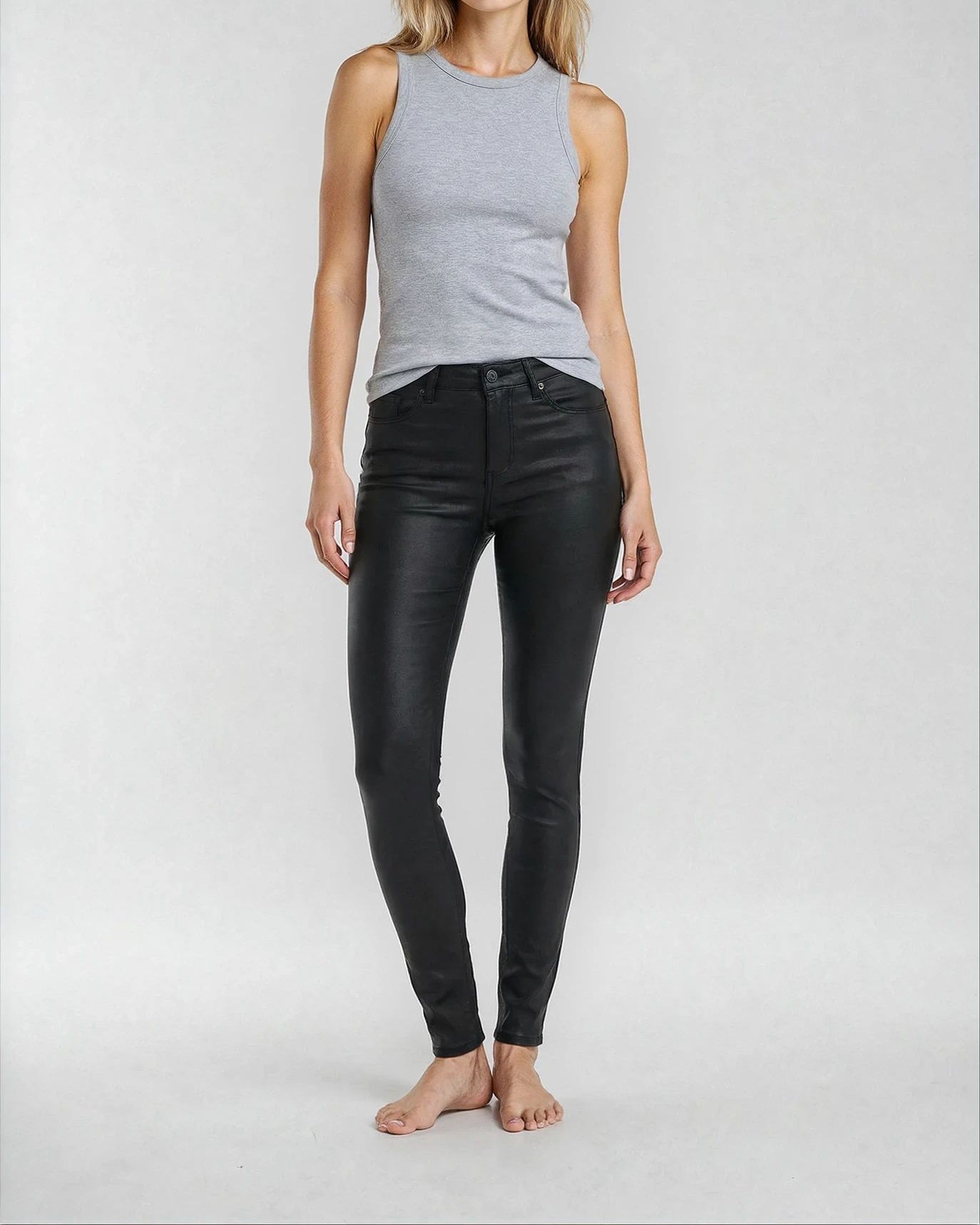 MAPP Wonder Push-Up Coated Jeans COATED 8099 BLACK COATED