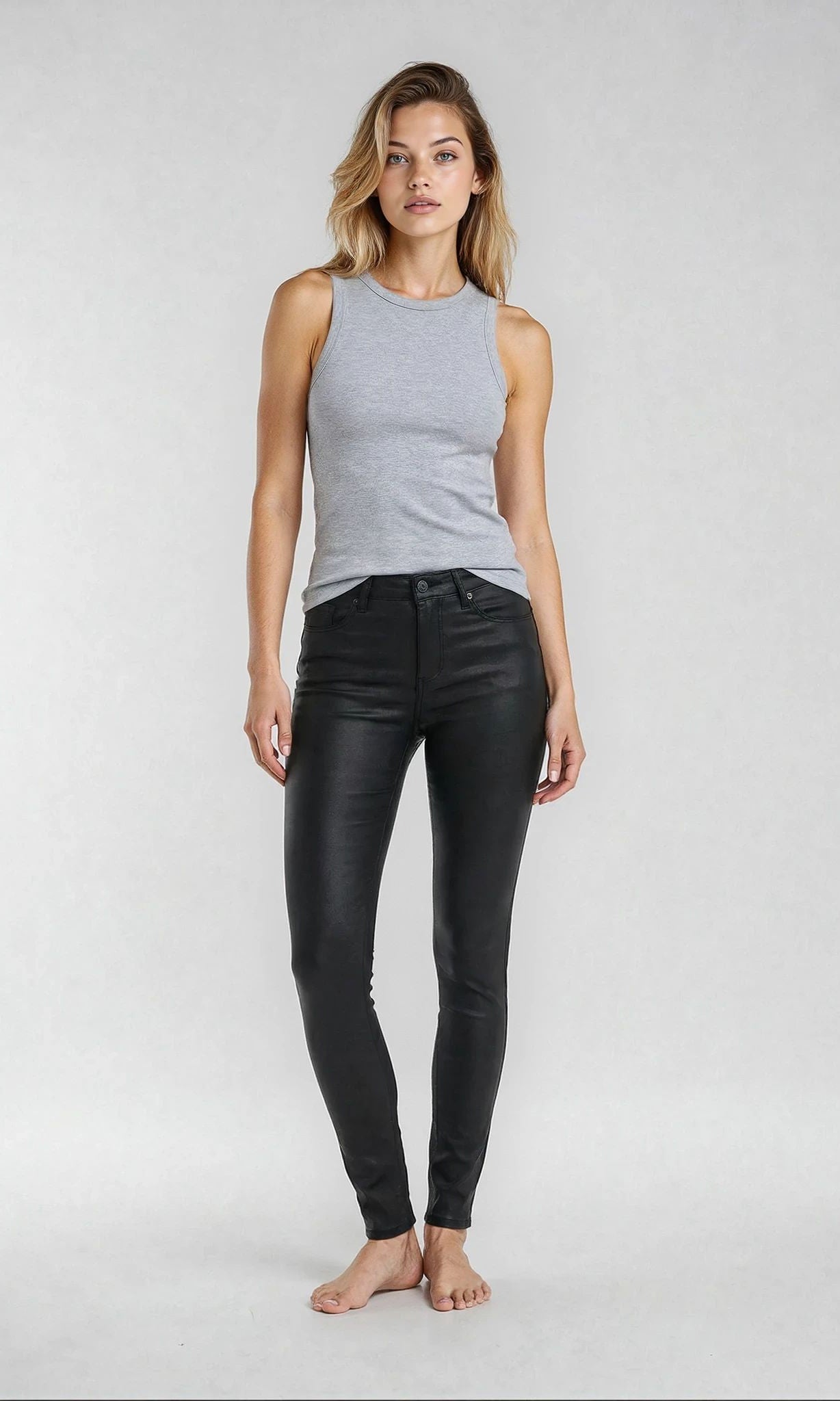 MAPP WONDER PUSH-UP COATED JEANS COATED 8099 BLACK COATED