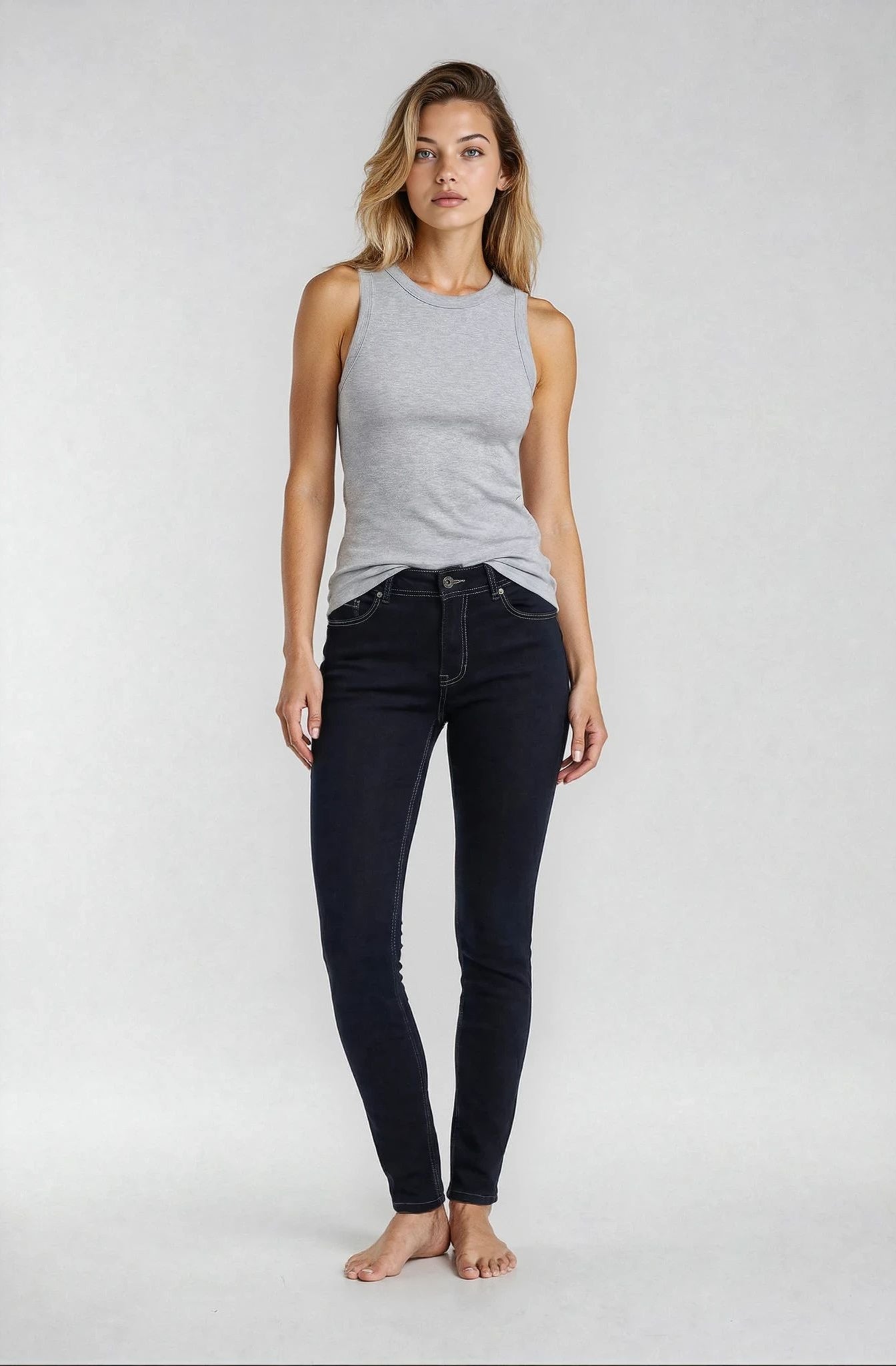 M JEANS WONDER PUSH-UP DENIM JEANS DENIM/TWILL 98 DARK BLUE