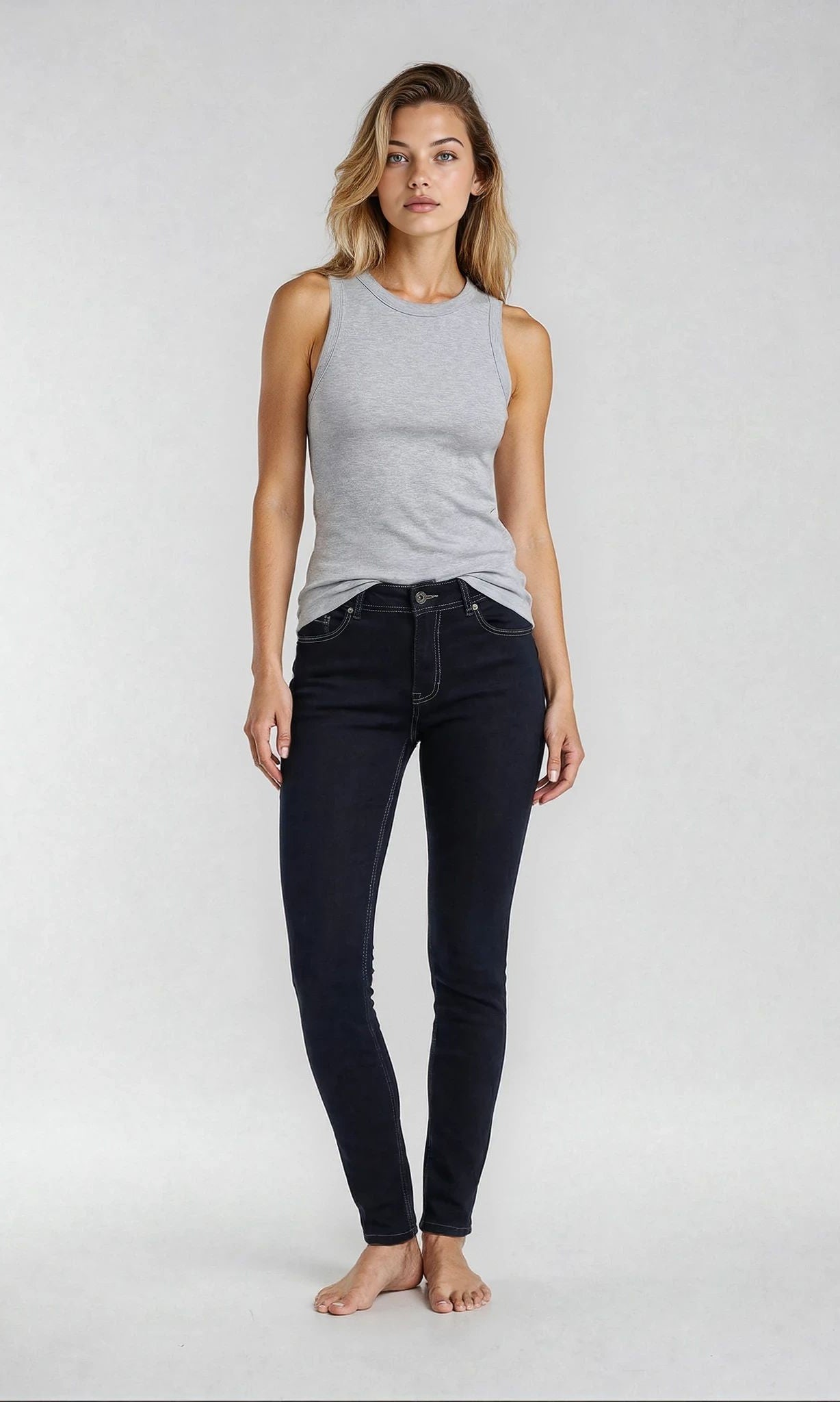 M JEANS WONDER PUSH-UP DENIM JEANS DENIM/TWILL 98 DARK BLUE