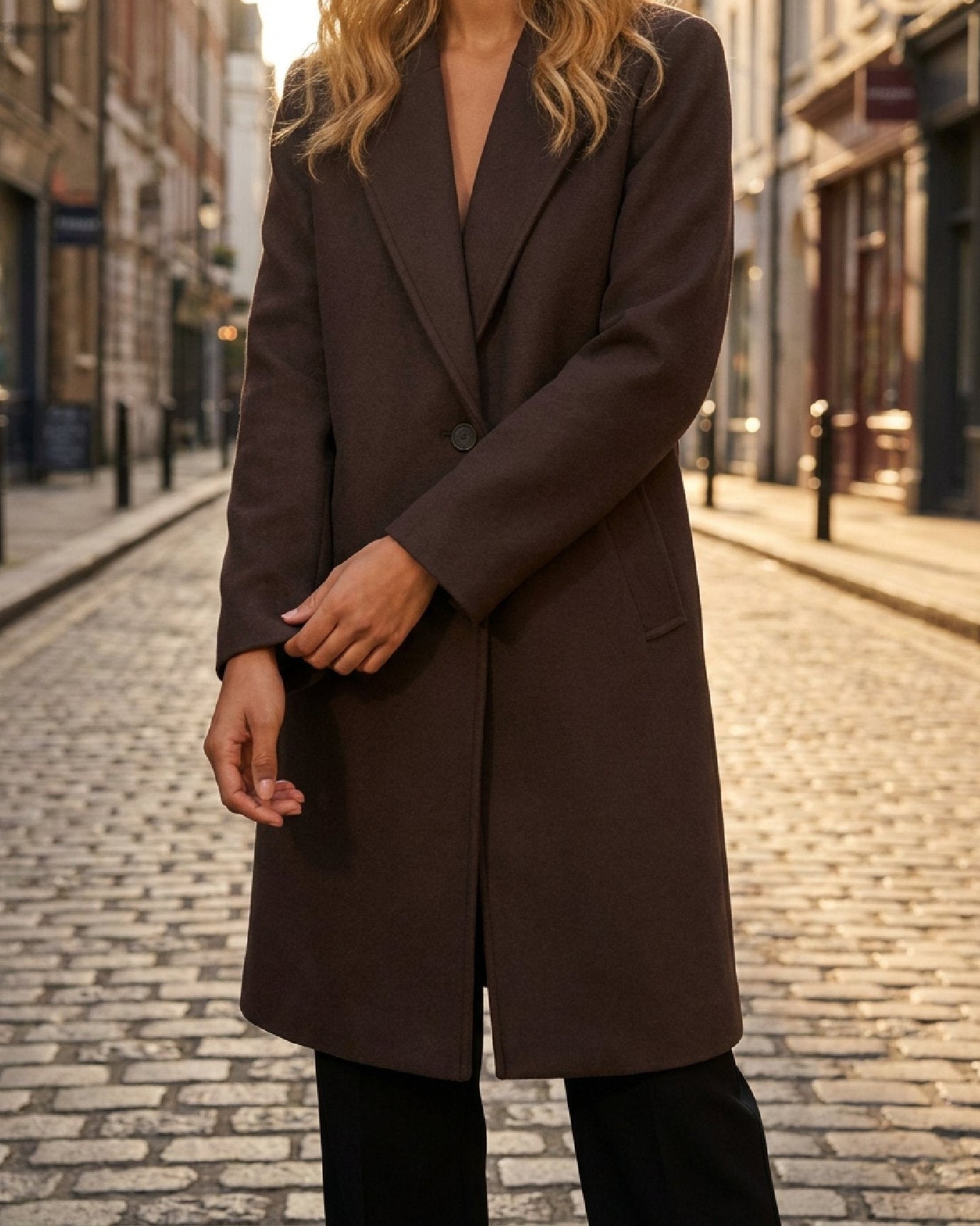 MARC LAUGE WOOL COAT OUTERWEAR 129 CHOCOLATE