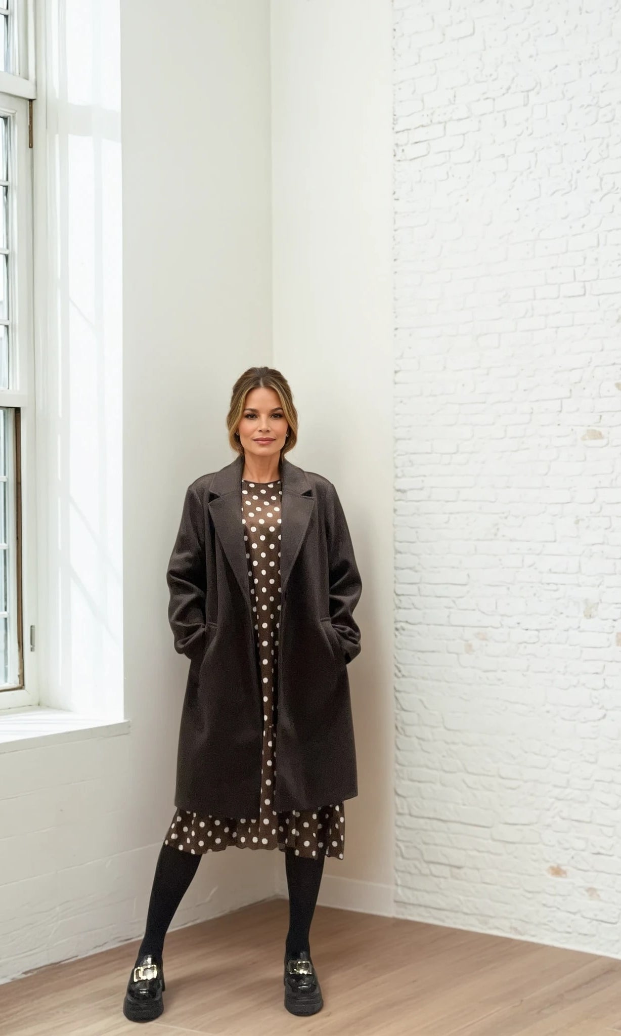 MARC LAUGE WOOL COAT OUTERWEAR 129 CHOCOLATE