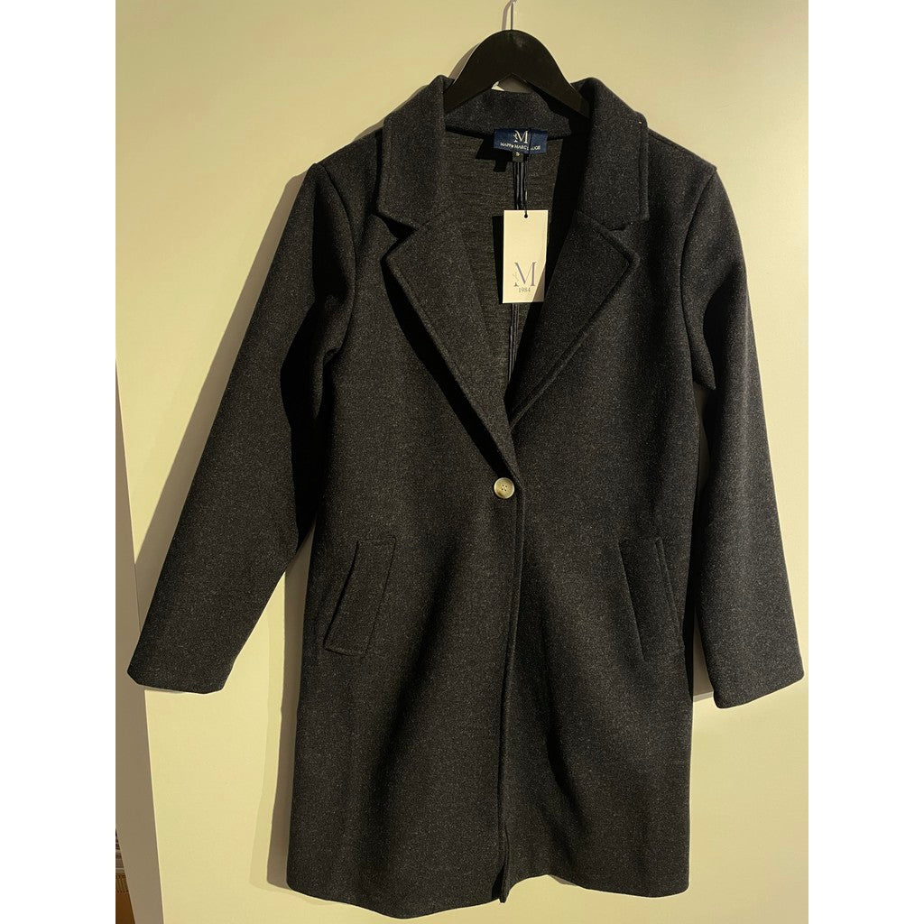 M JEANS WOOL COAT KNIT OUTERWEAR 104 NAVY