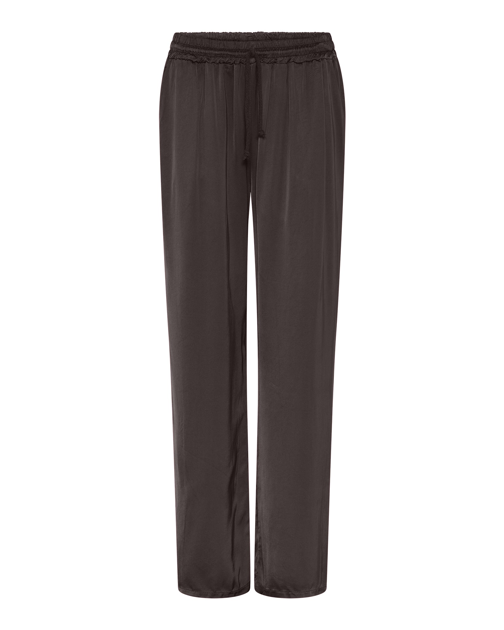 M JEANS Wide Satin Pant PANTS 129 CHOCOLATE