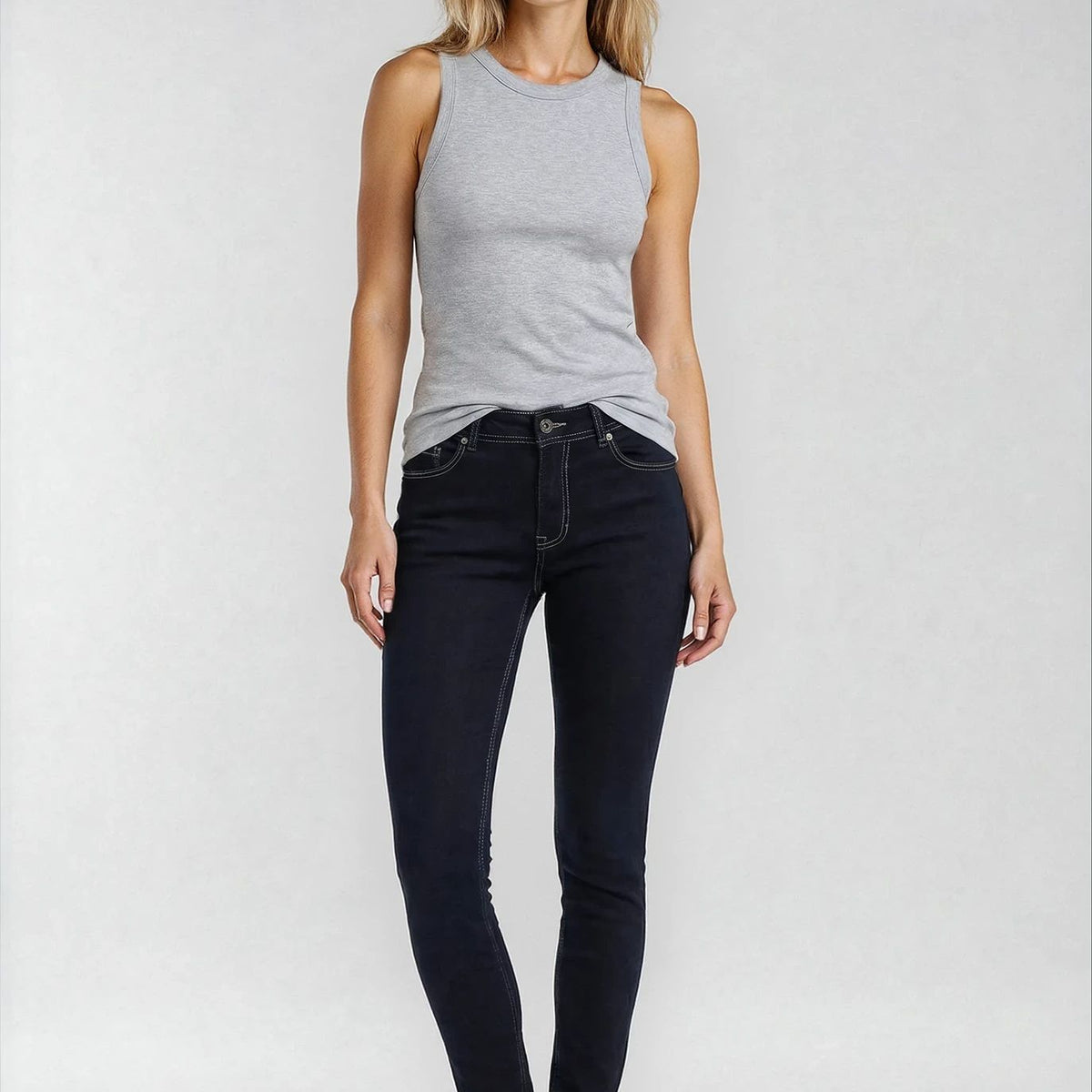 M JEANS Wonder Push-up Slim Fit Jeans | M Jeans DENIM/TWILL 98 DARK BLUE