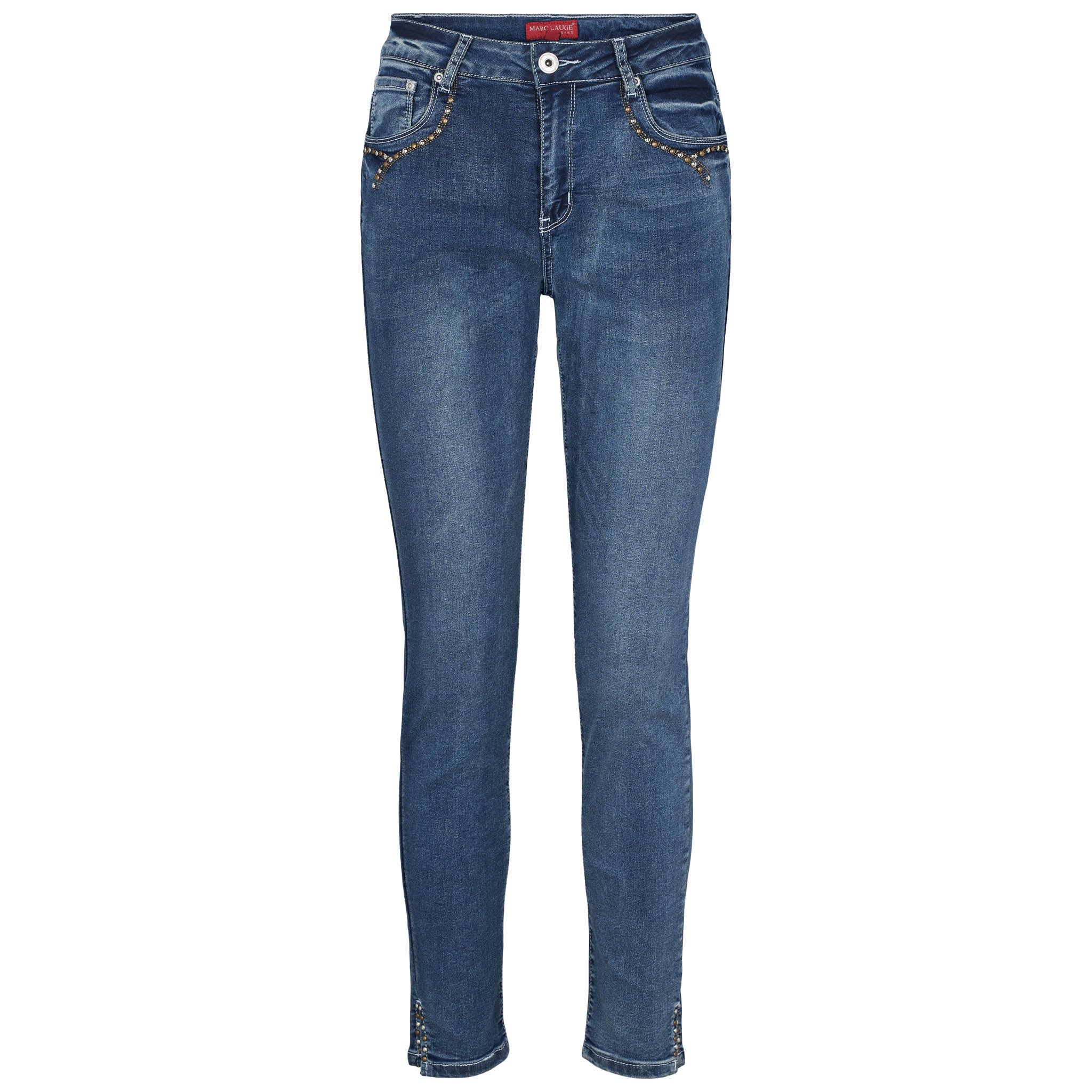 MARC LAUGE ALBERTA PANT DENIM DENIM/TWILL 9196 LIGHT BLUE USED