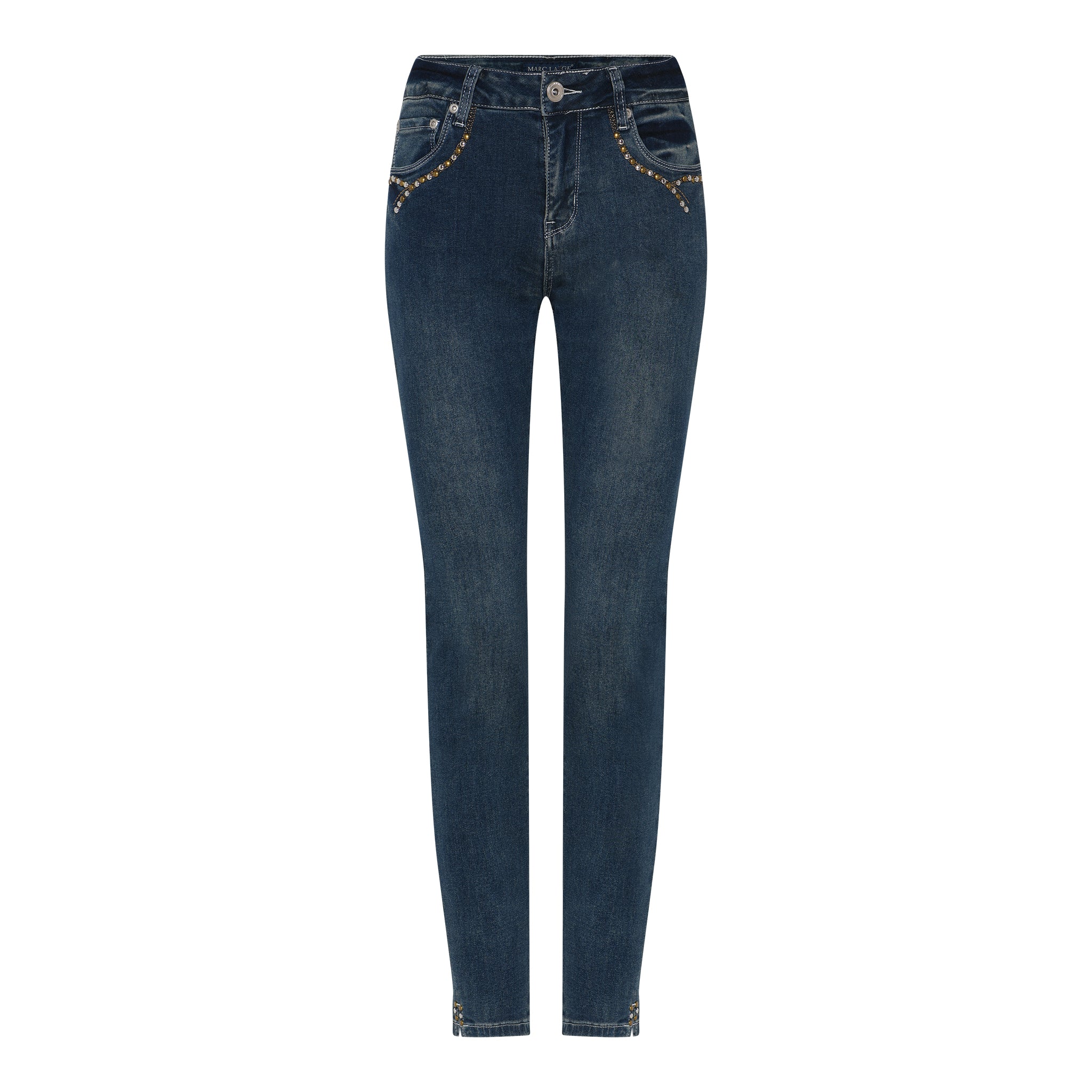 MARC LAUGE ALBERTA PANT DENIM DENIM/TWILL 9696 BLUE DENIM USED