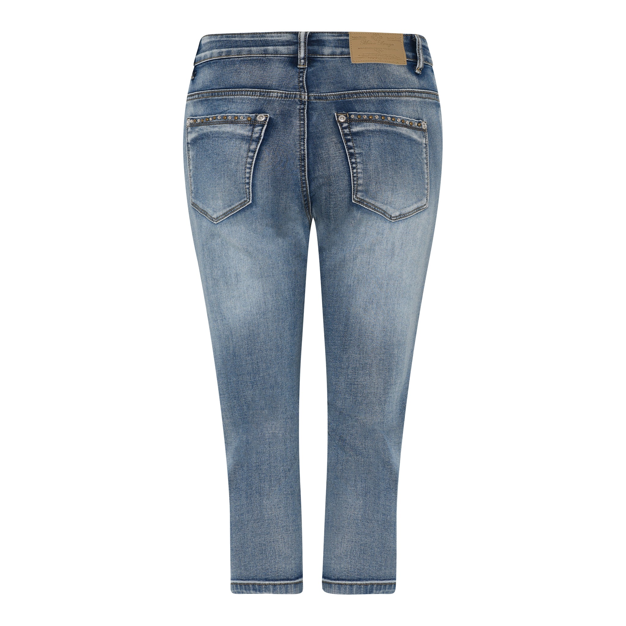 MARC LAUGE ALBERTA PIRAT DENIM JEANS PANTS 3/4 9196 LIGHT BLUE USED