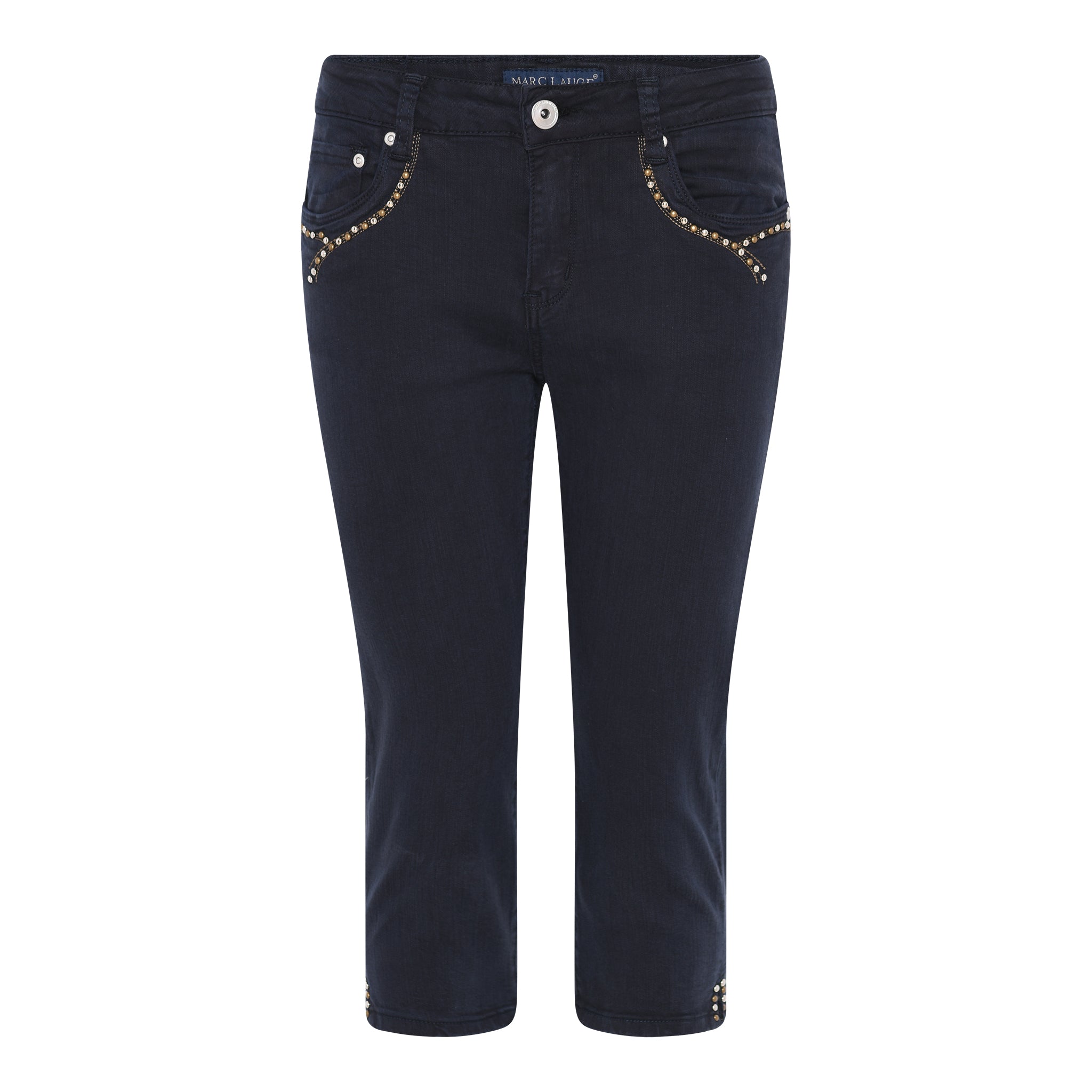 MARC LAUGE ALBERTA PIRAT TWILL JEANS PANTS 3/4 104 NAVY