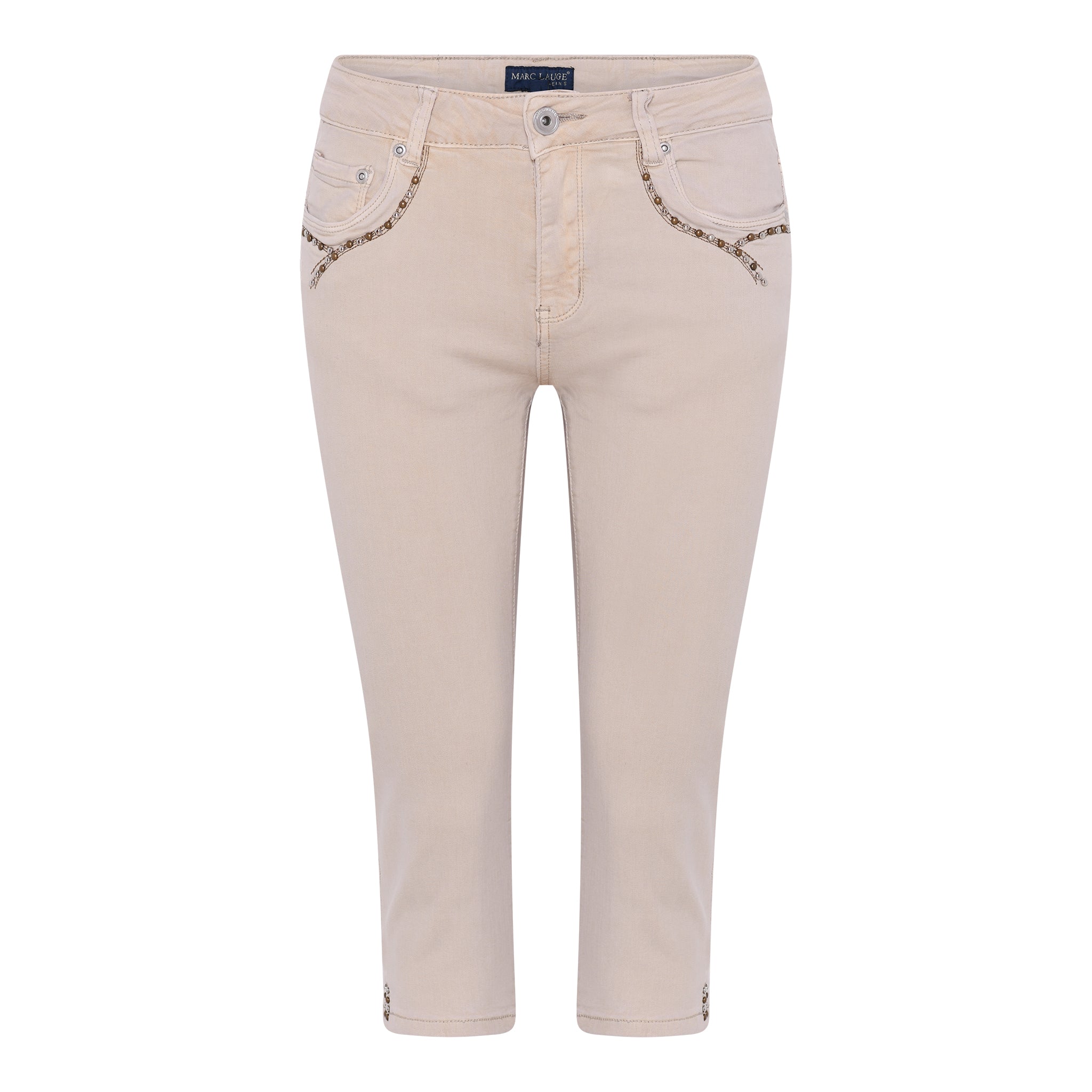 MARC LAUGE ALBERTA PIRAT TWILL JEANS PANTS 3/4 27 SAND