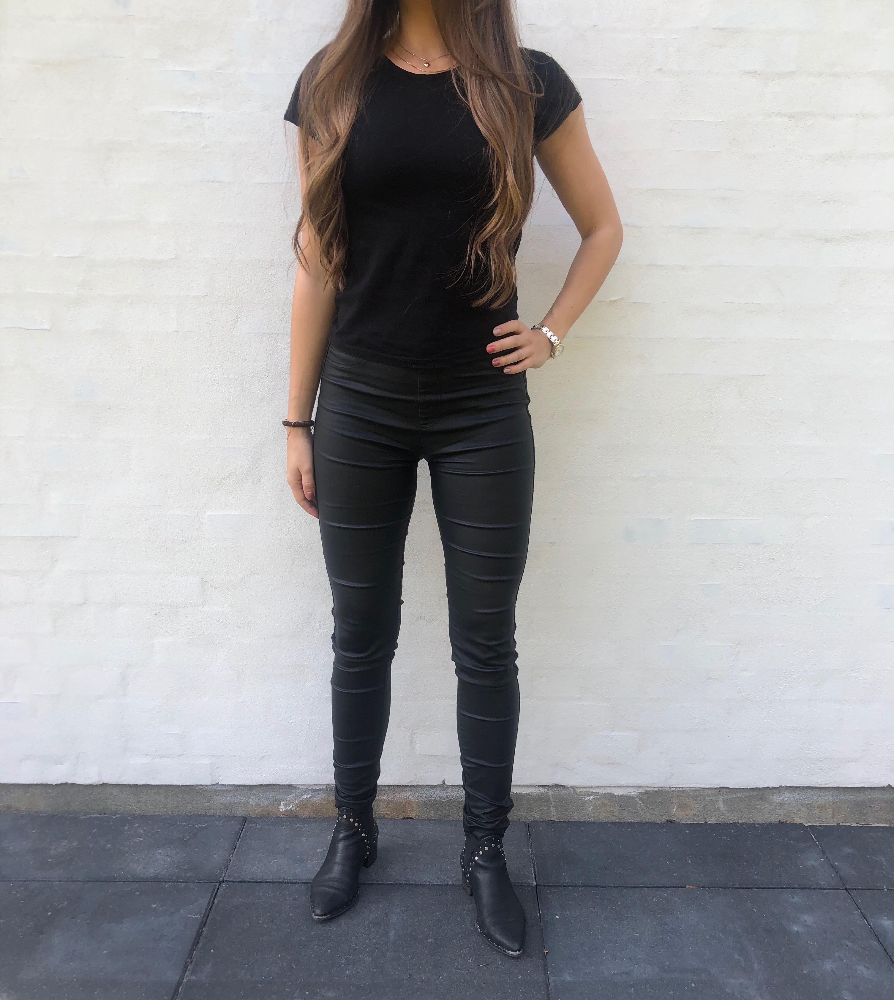 MARC LAUGE ALEIA COATED LEGGINGS COATED 8099 BLACK COATED