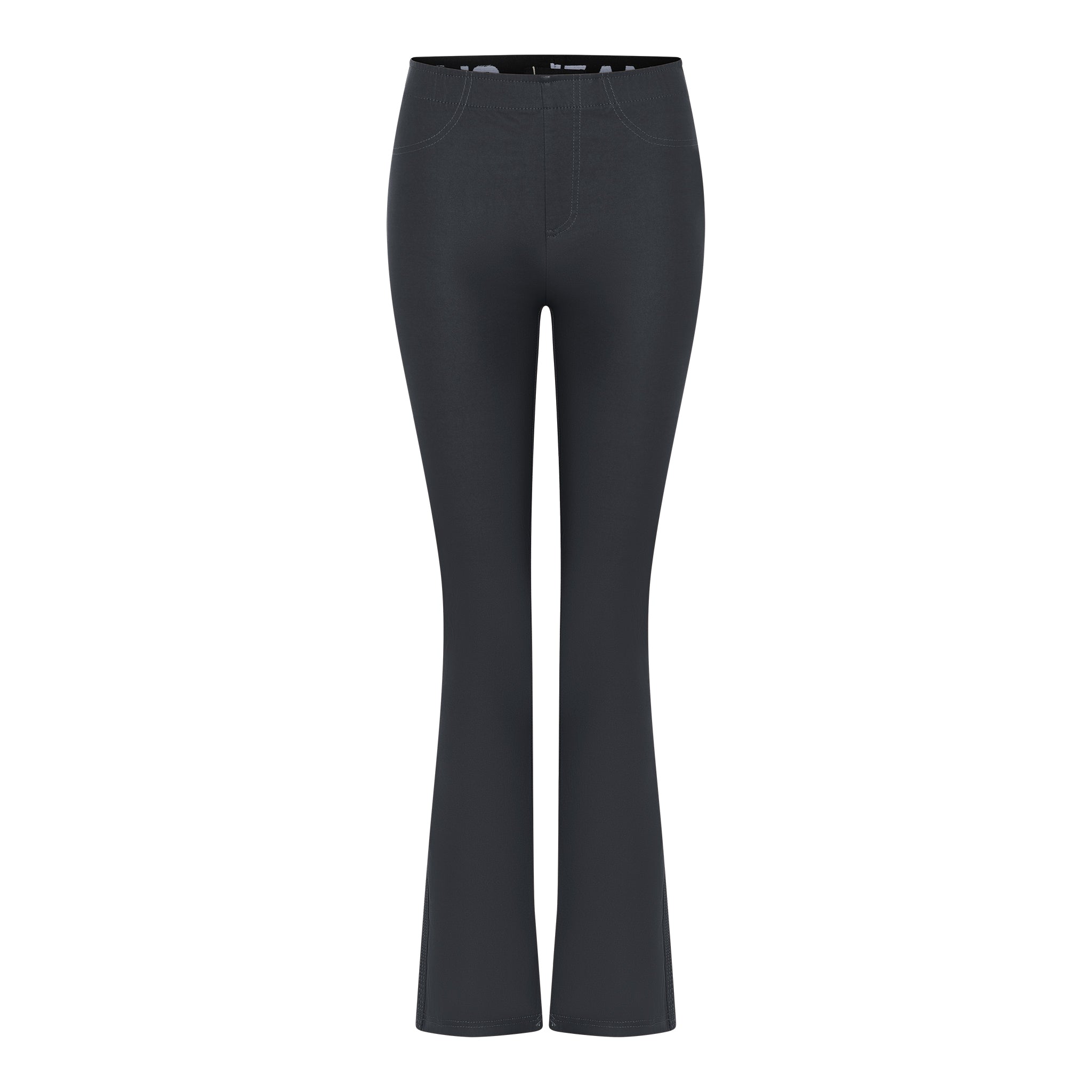 MARC LAUGE ALEIA COATED LEGGINGS BOOTCUT LEGGINGS 9899 NAVY COATED