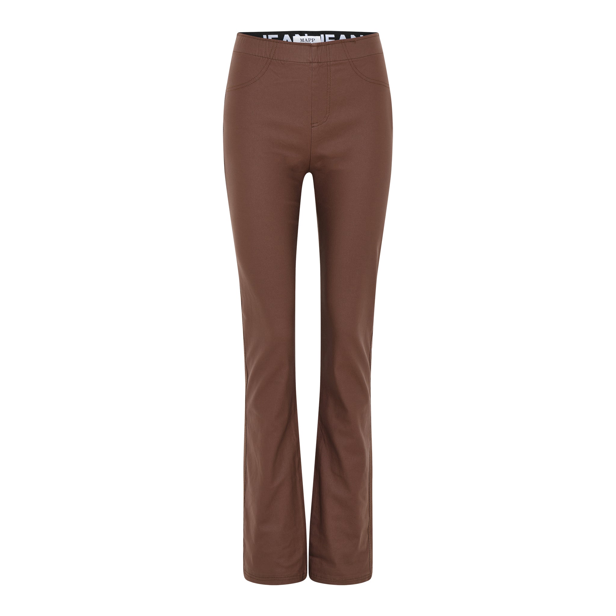 MAPP ALEIA LEGGINGS BOOTCUT COATED COATED 614 MOCHA