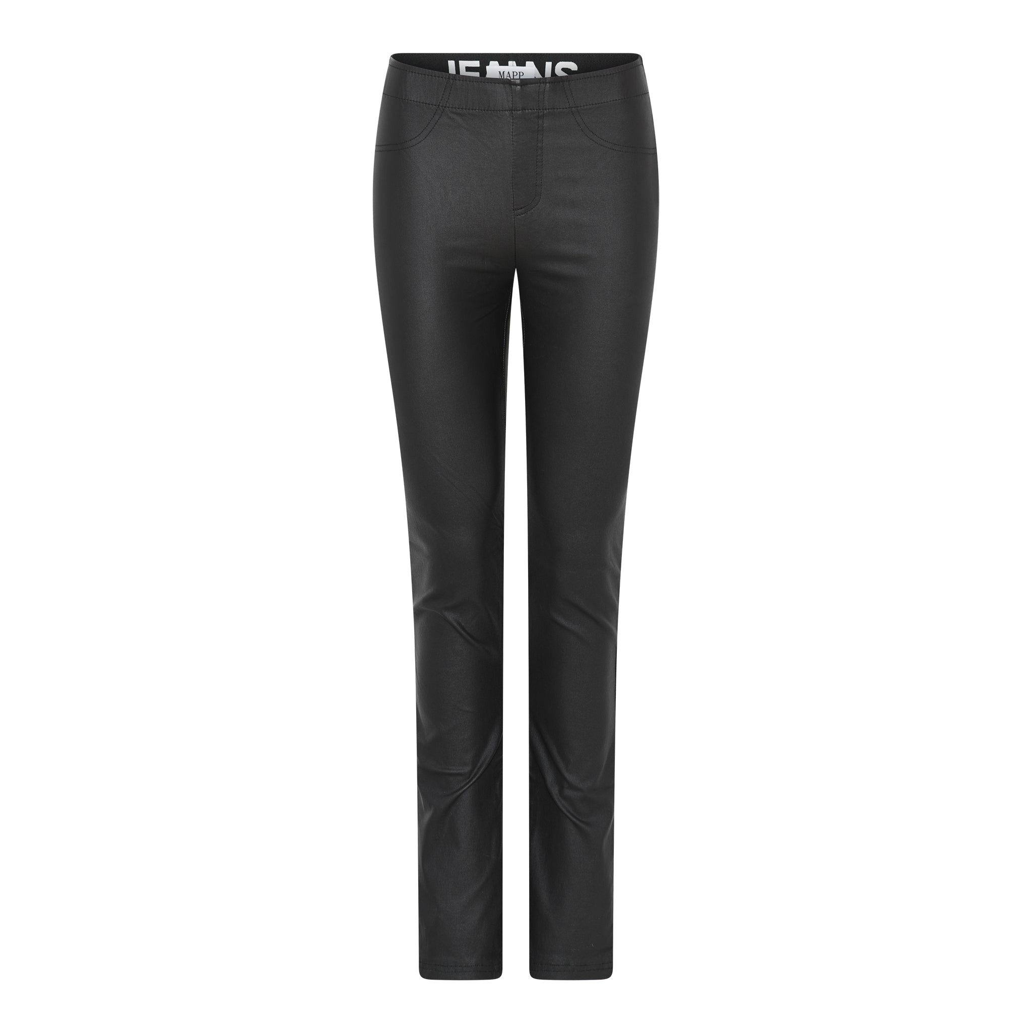 MAPP ALEIA LEGGINGS BOOTCUT COATED COATED 80 BLACK